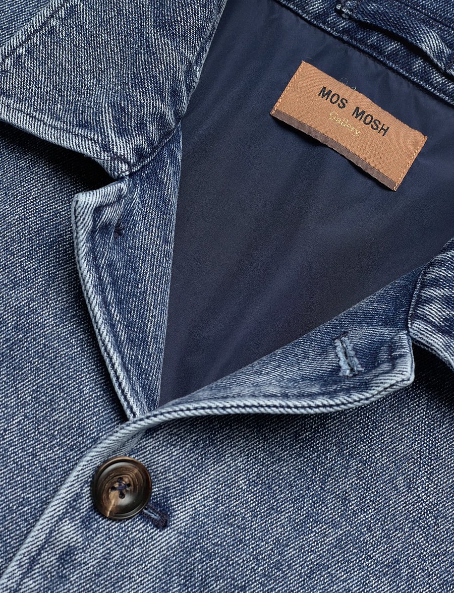 Mos Mosh Gallery - MMGPayton Denim Jacket - ungefütterte denimjacken - blue denim - 5