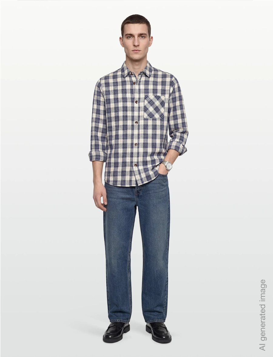 Mos Mosh Gallery - MMGDavid Spring Check Shirt - ruutupaidat - estate blue - 0