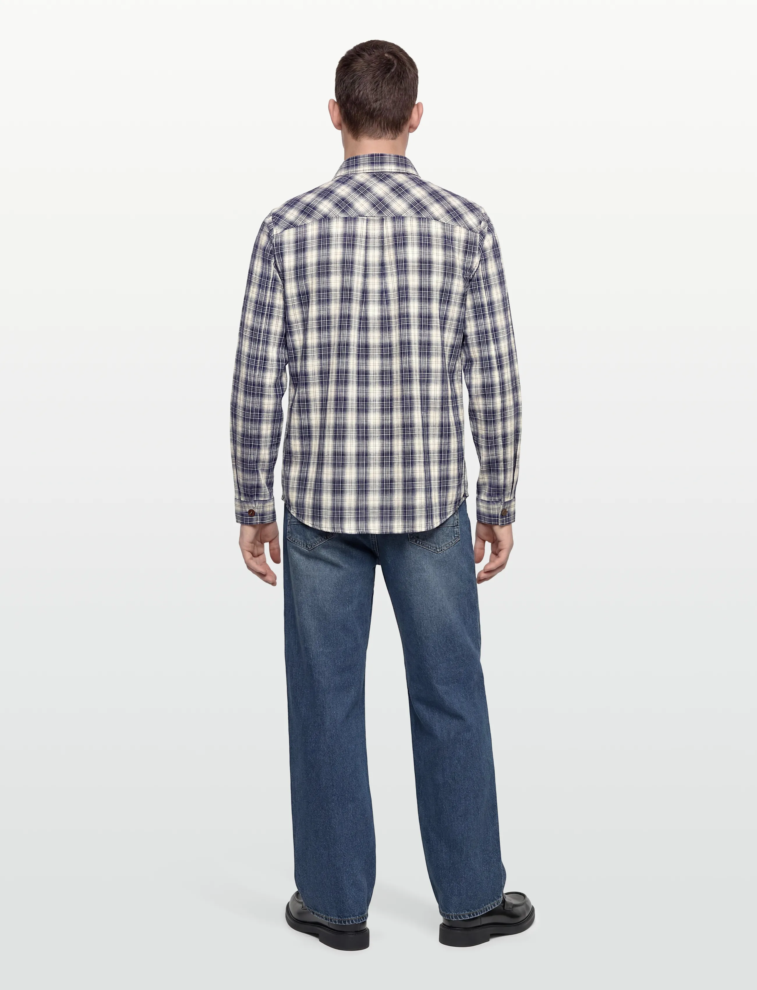 Mos Mosh Gallery - MMGDavid Spring Check Shirt - karierte hemden - estate blue - 4