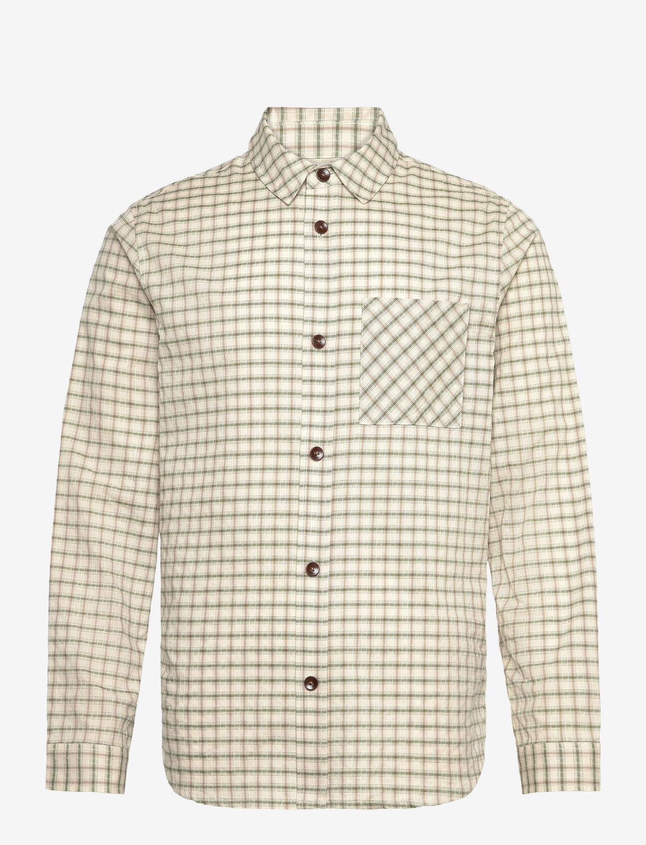 Mos Mosh Gallery - MMGDavid Spring Check Shirt - rutiga skjortor - watercress - 1