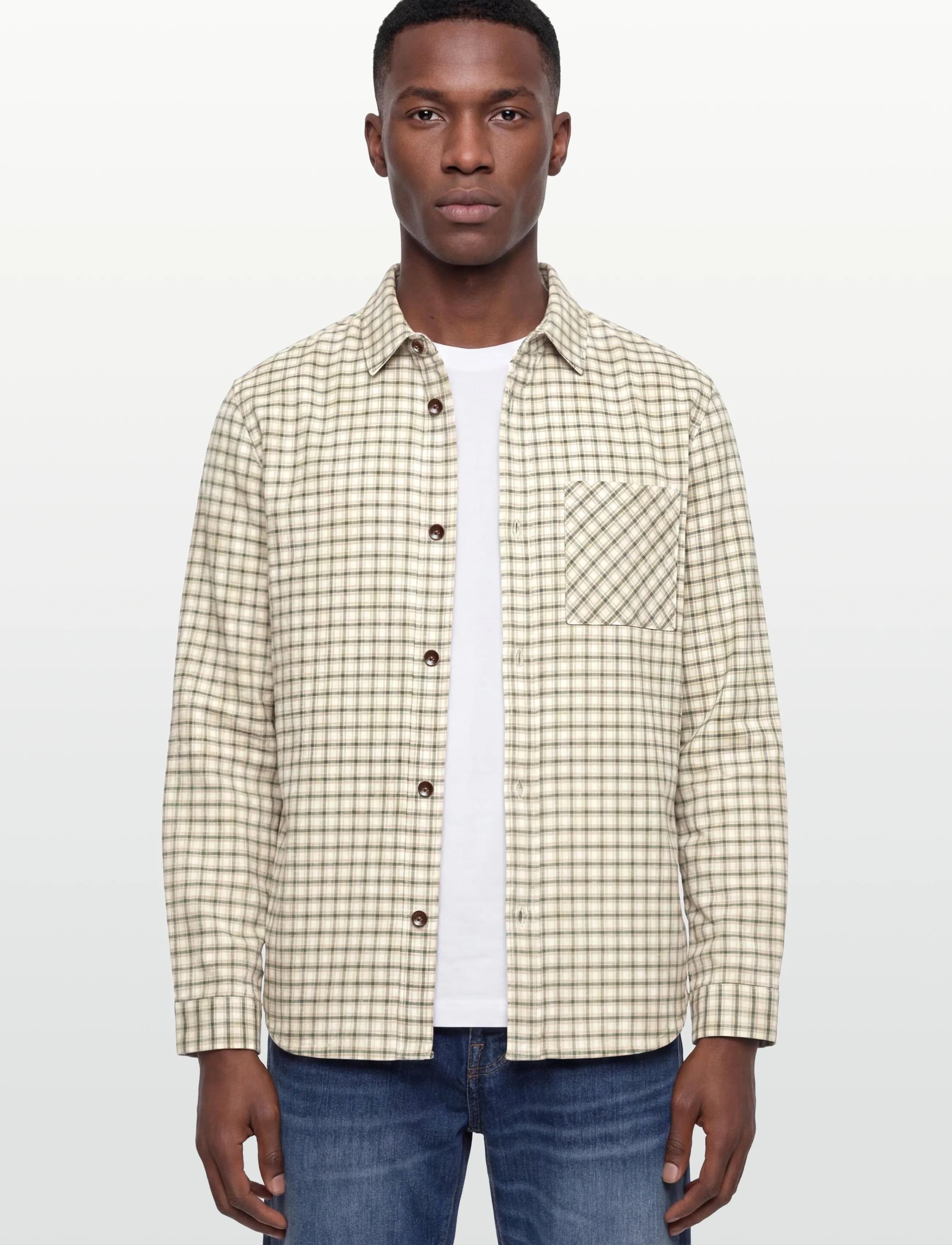 Mos Mosh Gallery - MMGDavid Spring Check Shirt - ruudulised särgid - watercress - 3
