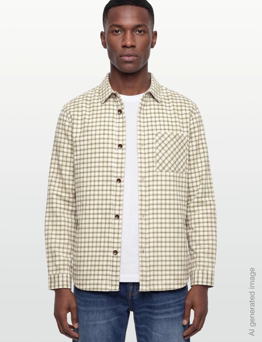 Mos Mosh Gallery - MMGDavid Spring Check Shirt - ternede skjorter - watercress - 3