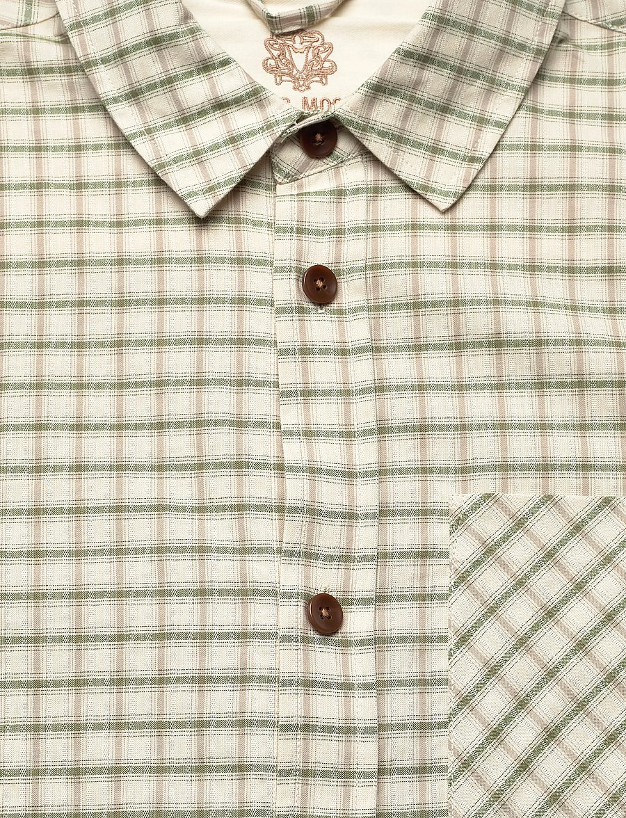 Mos Mosh Gallery - MMGDavid Spring Check Shirt - ternede skjorter - watercress - 5