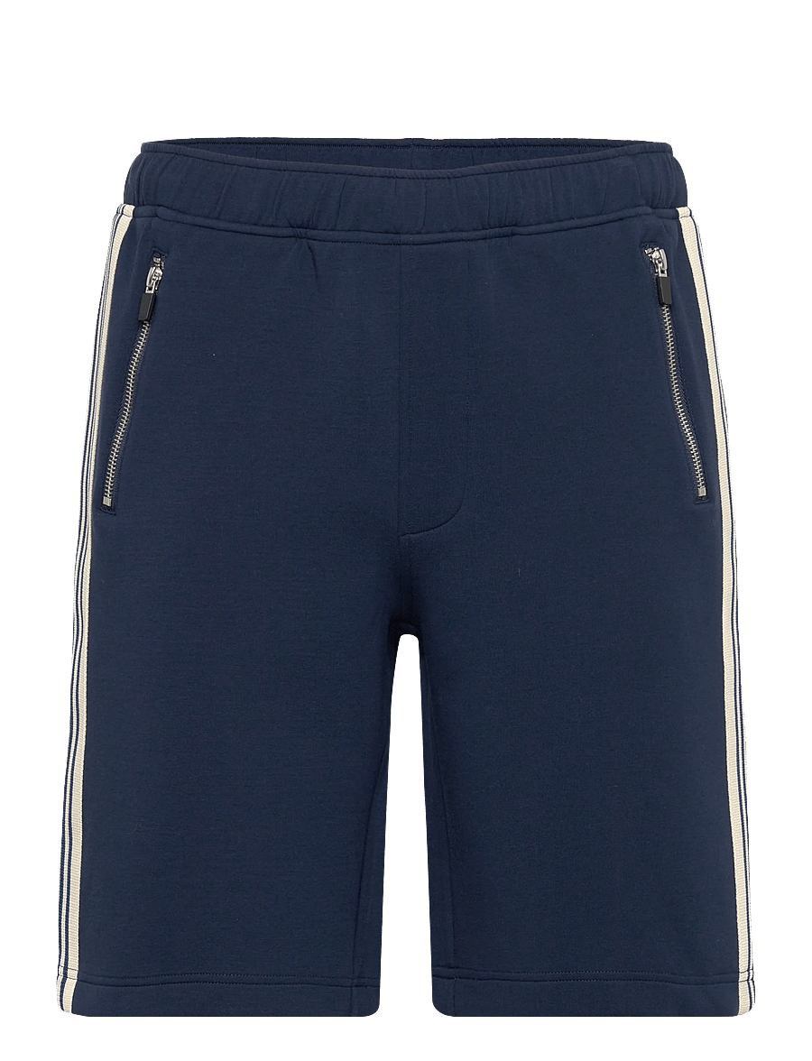 Mos Mosh Gallery - MMGBridge Zip Shorts - mjúkar stuttbuxur - navy - 1