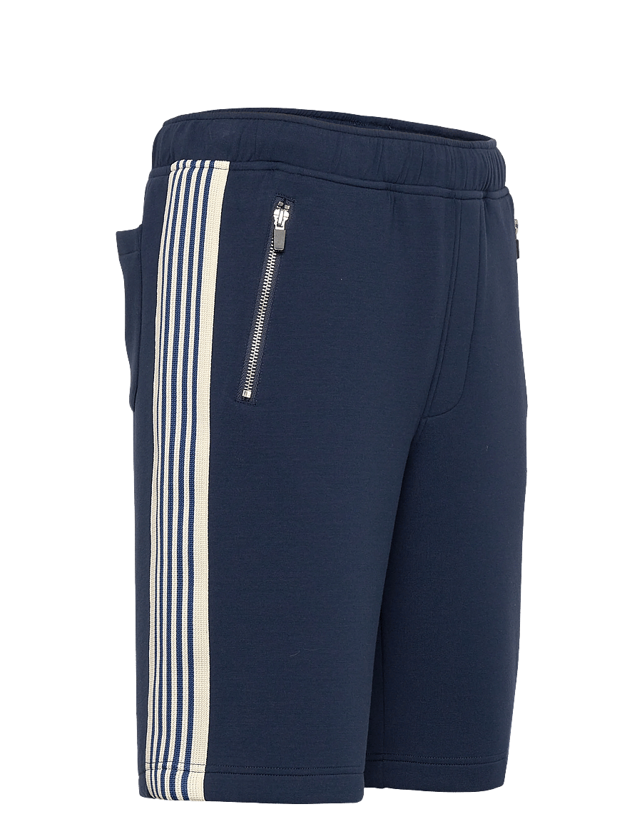 Mos Mosh Gallery - MMGBridge Zip Shorts - mjúkar stuttbuxur - navy - 4
