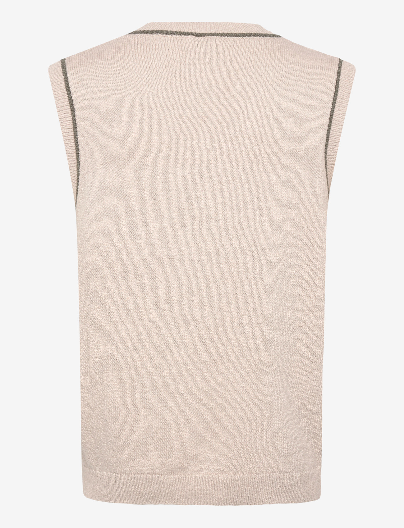 Mos Mosh Gallery - MMGJazz Intarsia Knit Vest - strikveste - chateau gray - 2