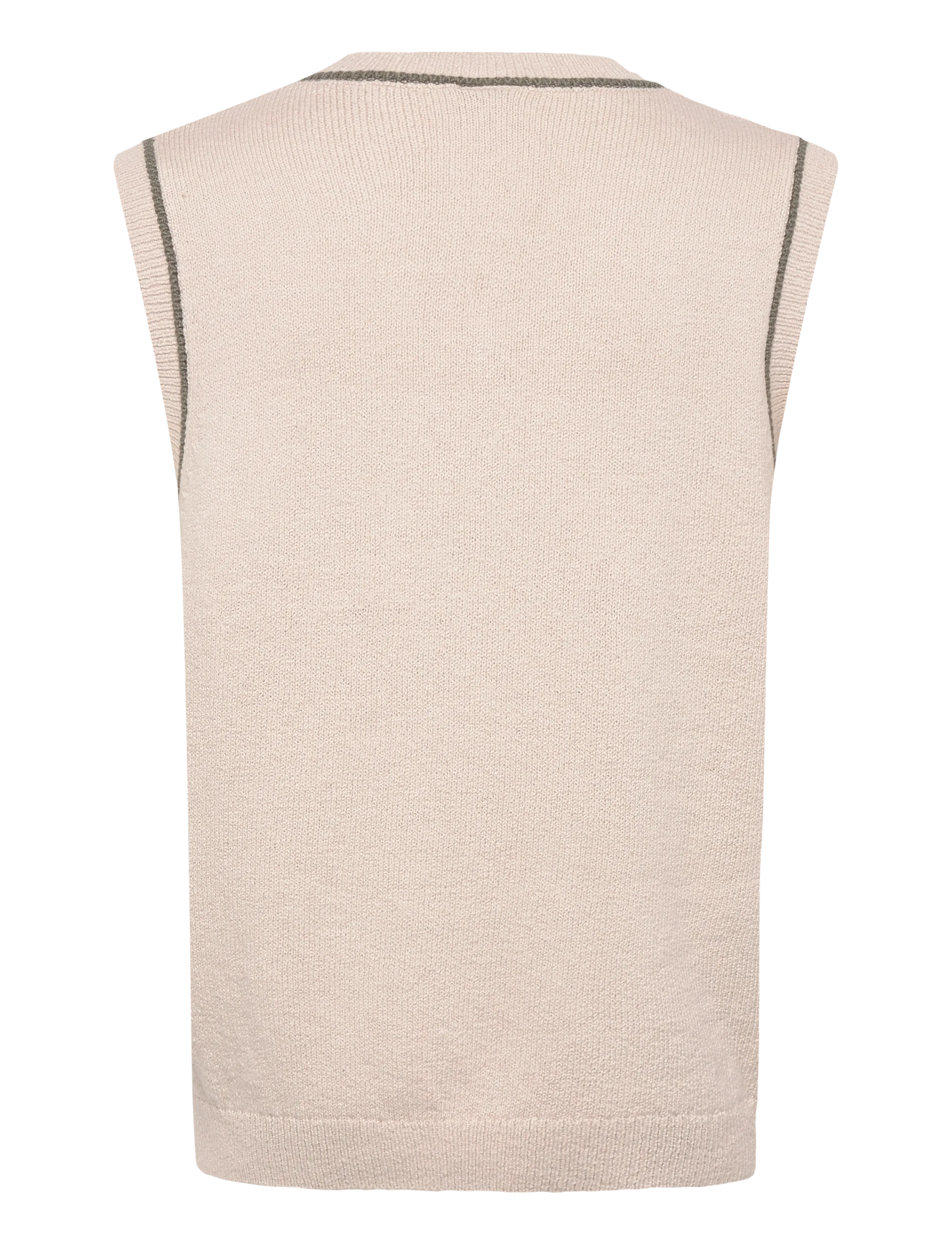 Mos Mosh Gallery - MMGJazz Intarsia Knit Vest - prjónavesti - chateau gray - 2