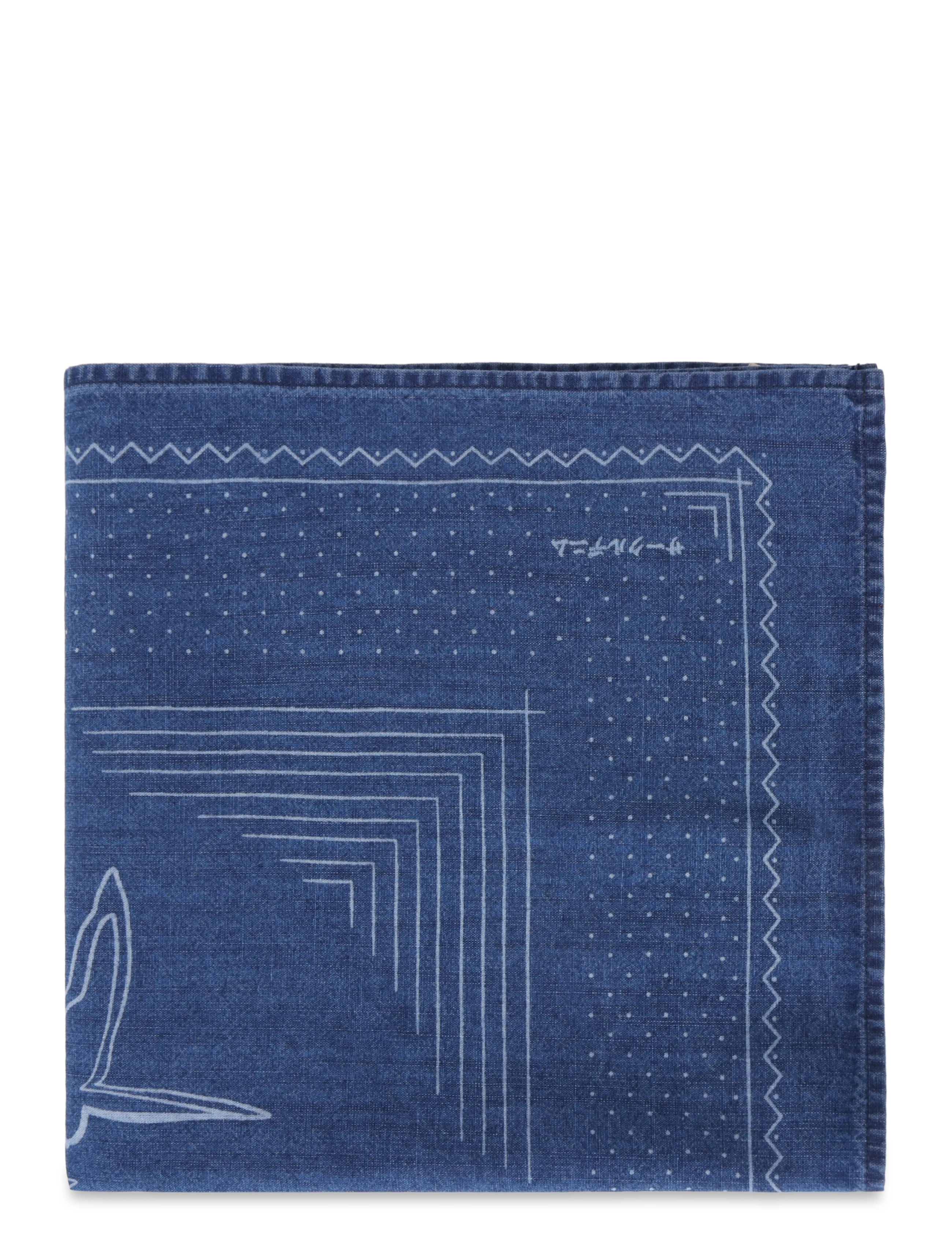 Mos Mosh Gallery - MMGBird Chambray Neckerchief - tynde tørklæder - indigo blue - 2