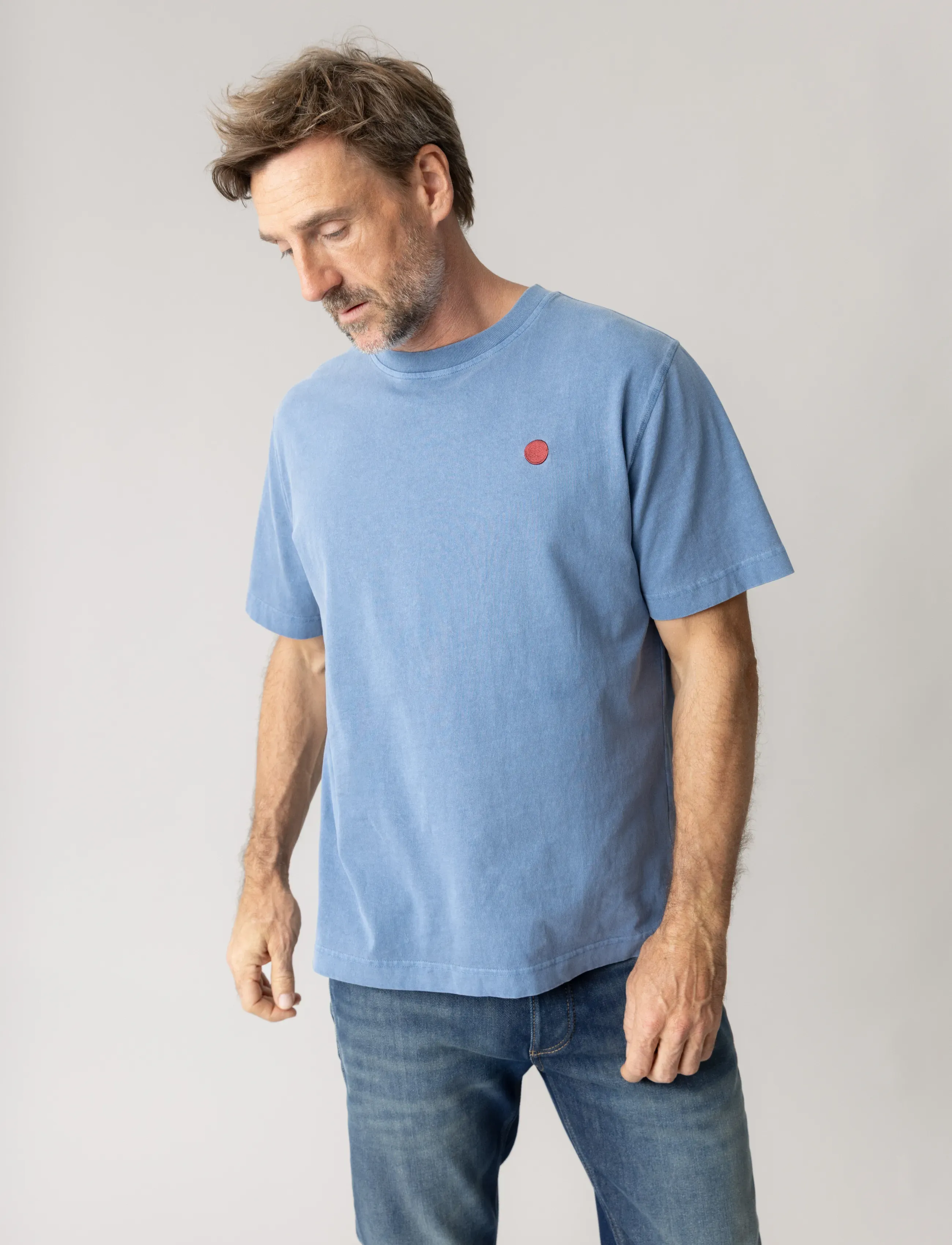 Mos Mosh Gallery - MMGVinni Vintage O-SS Tee - korte mouwen - bering sea - 3