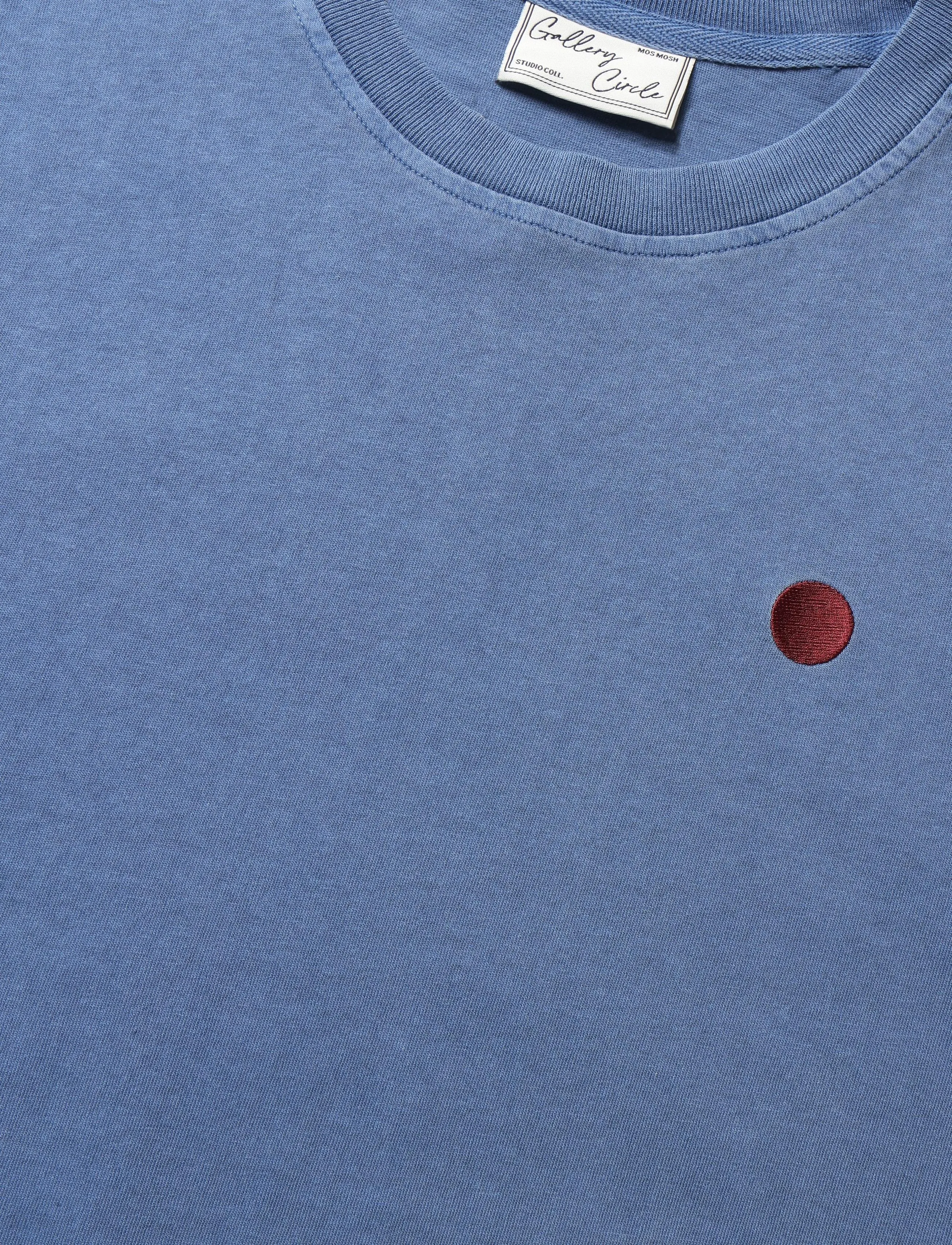 Mos Mosh Gallery - MMGVinni Vintage O-SS Tee - kurzärmelige t-shirts - bering sea - 2