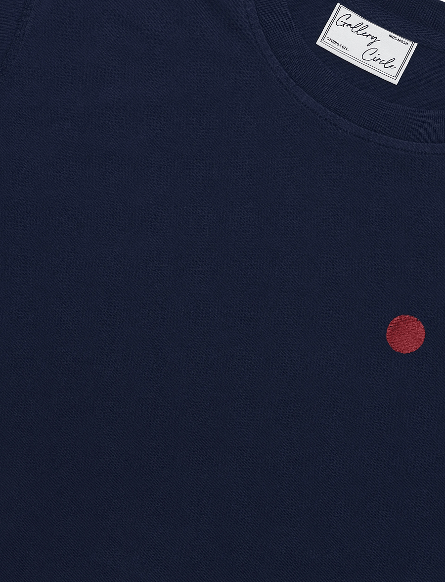 Mos Mosh Gallery - MMGVinni Vintage O-SS Tee - kortærmede t-shirts - indigo blue - 2