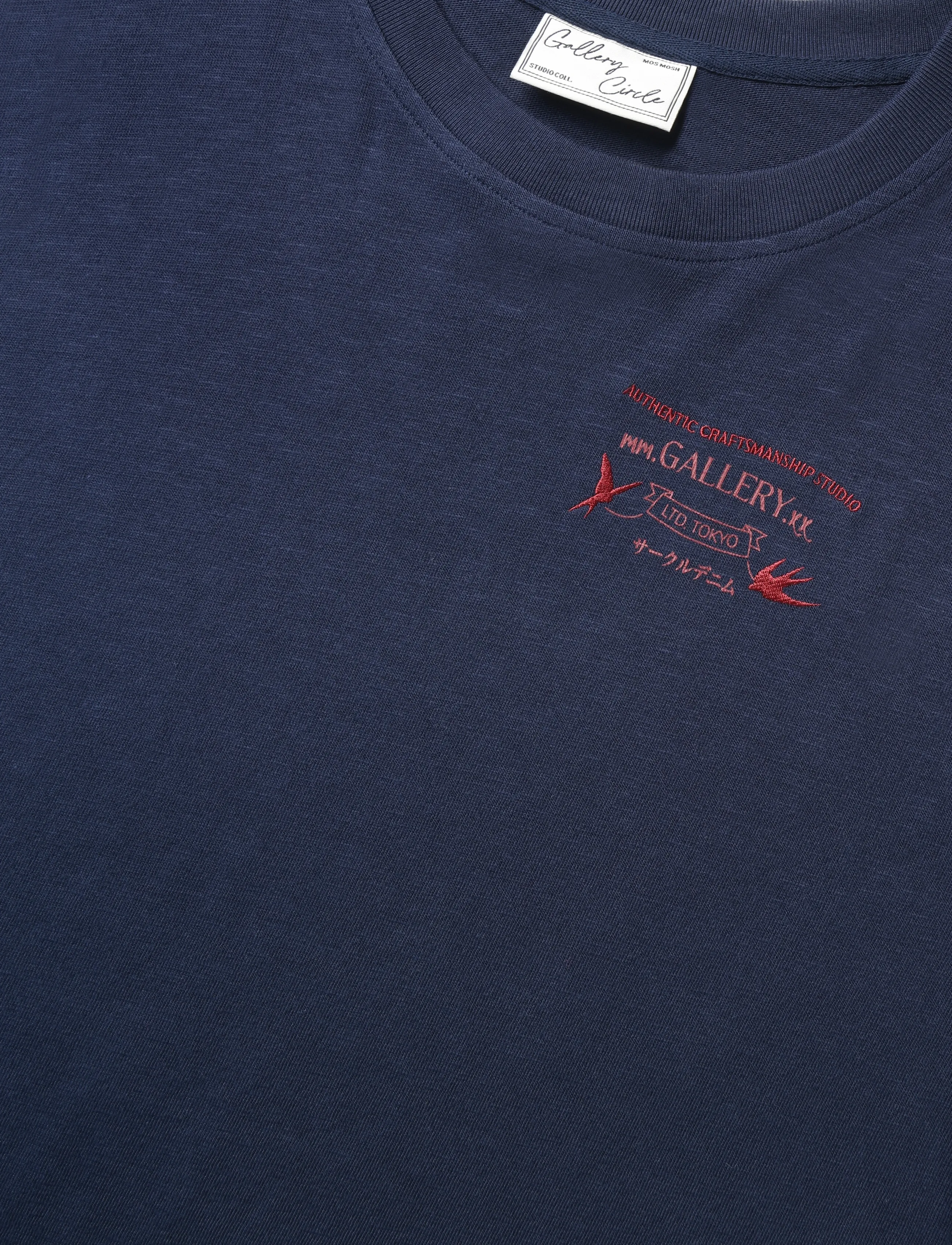 Mos Mosh Gallery - MMGStudio Slub O-SS Tee - kurzärmelige t-shirts - indigo blue - 2