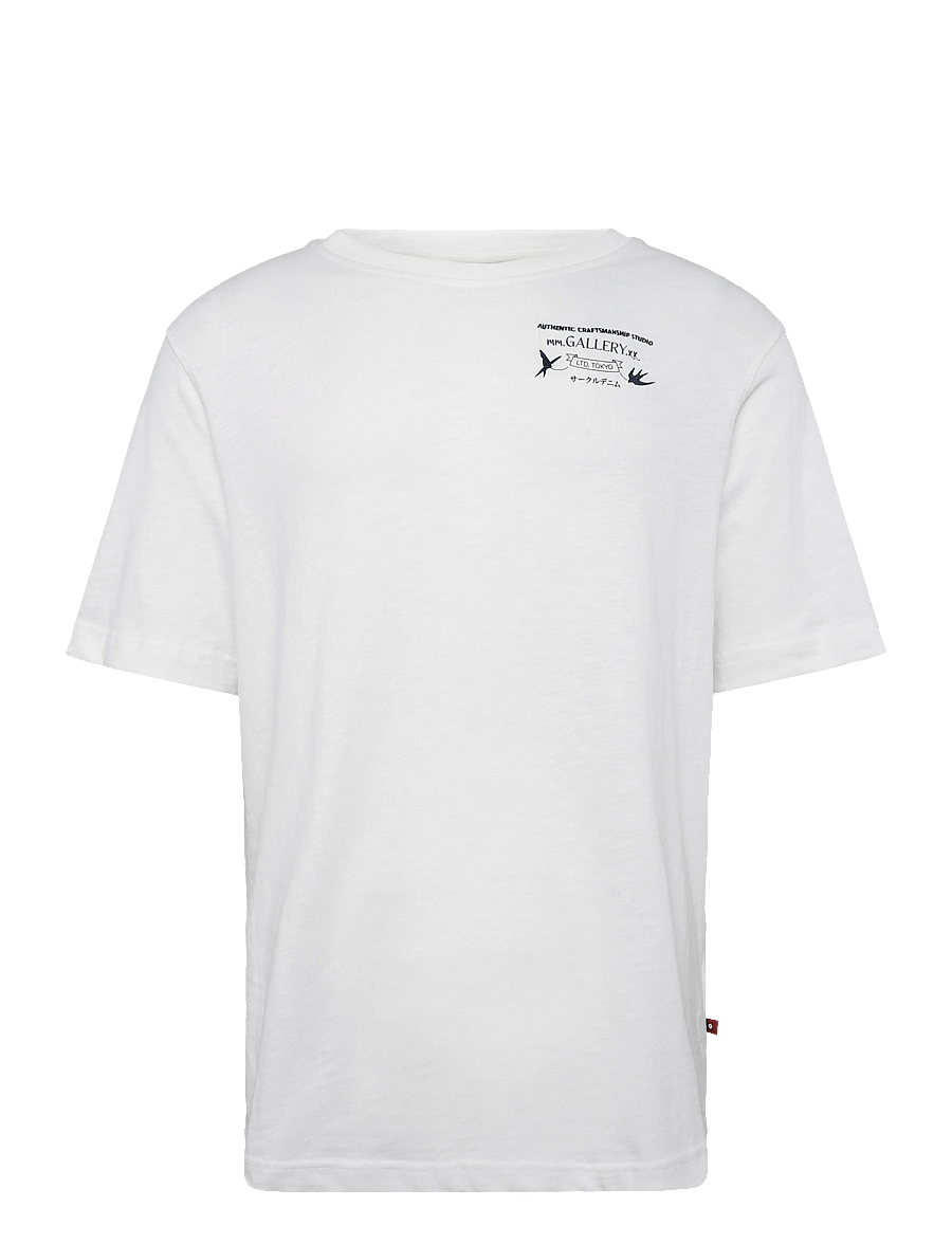 Mos Mosh Gallery - MMGStudio Slub O-SS Tee - kurzärmelige t-shirts - white - 0
