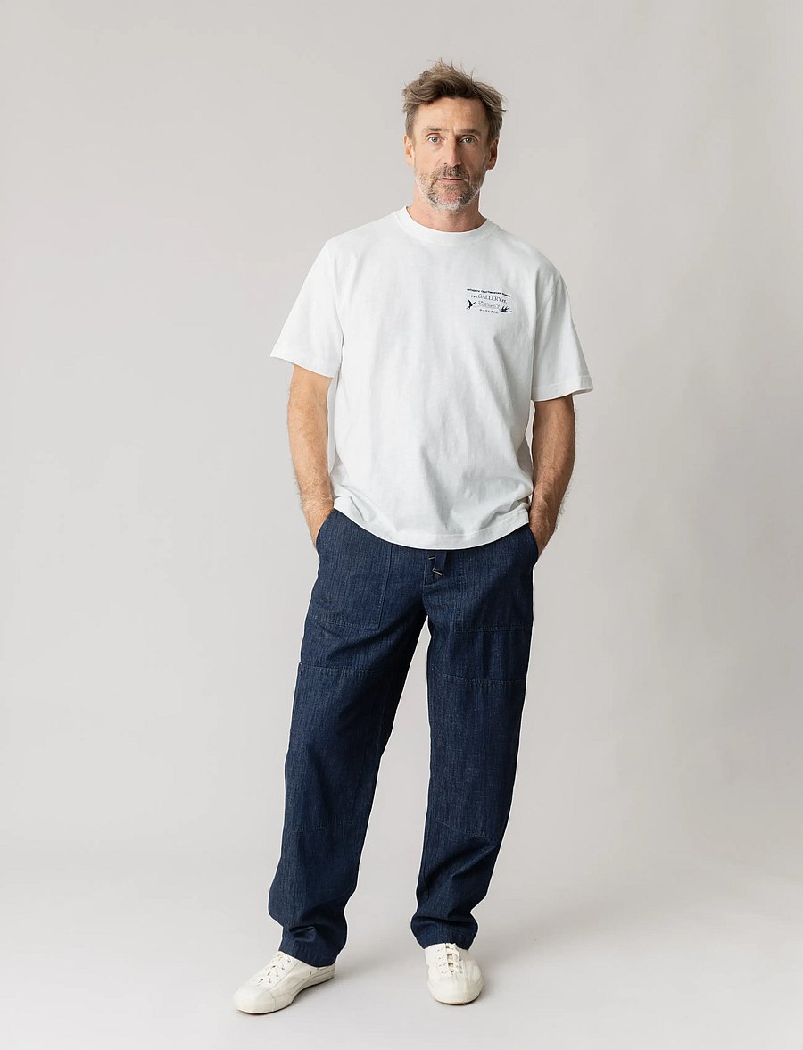 Mos Mosh Gallery - MMGStudio Slub O-SS Tee - kurzärmelige t-shirts - white - 3