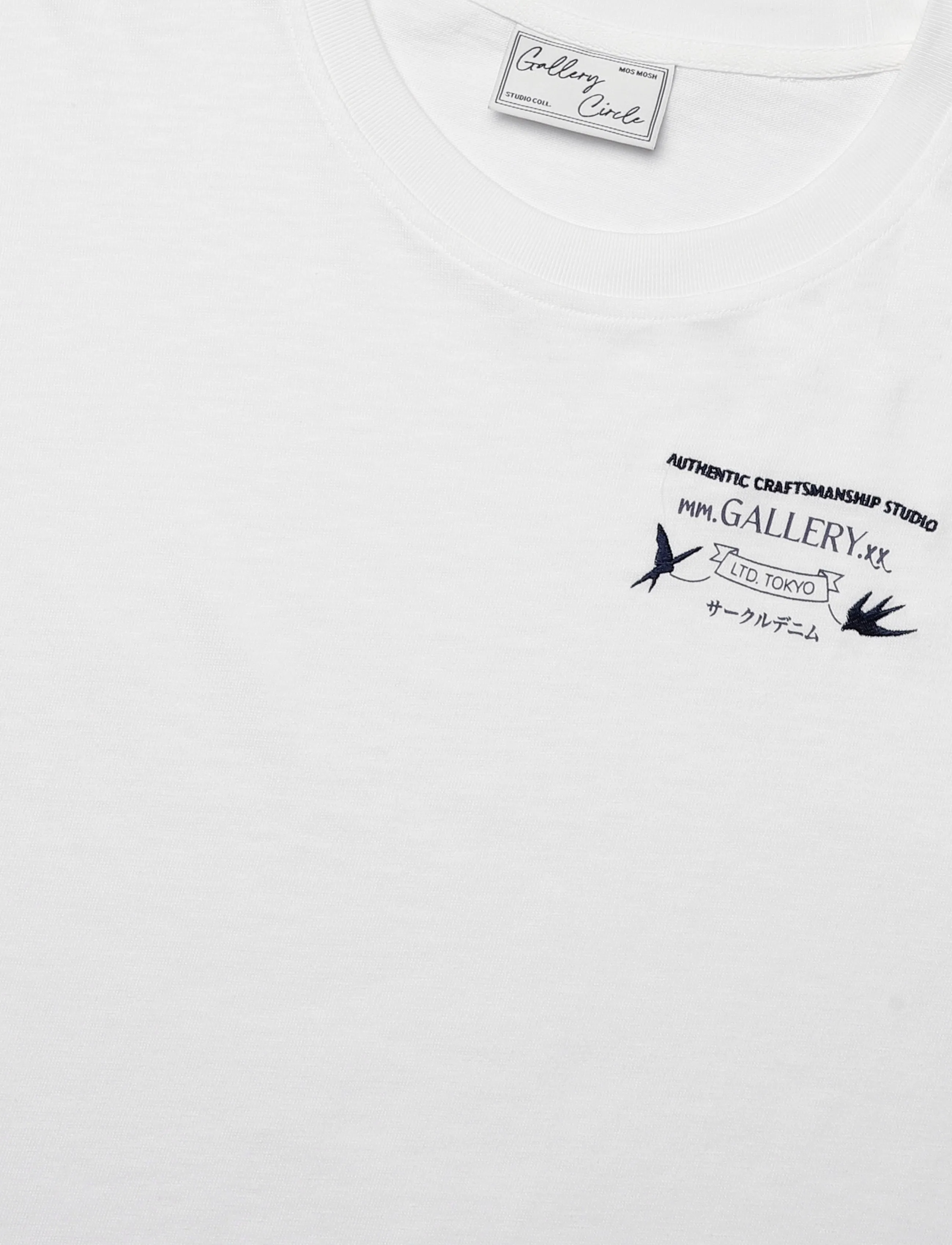 Mos Mosh Gallery - MMGStudio Slub O-SS Tee - kurzärmelige t-shirts - white - 2