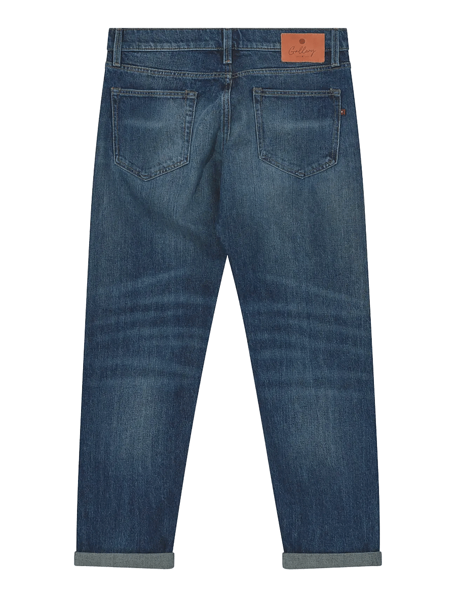 Mos Mosh Gallery - MMGAndrew Milano Selvedge Jeans - alt kitsenevad teksad - blue denim - 1