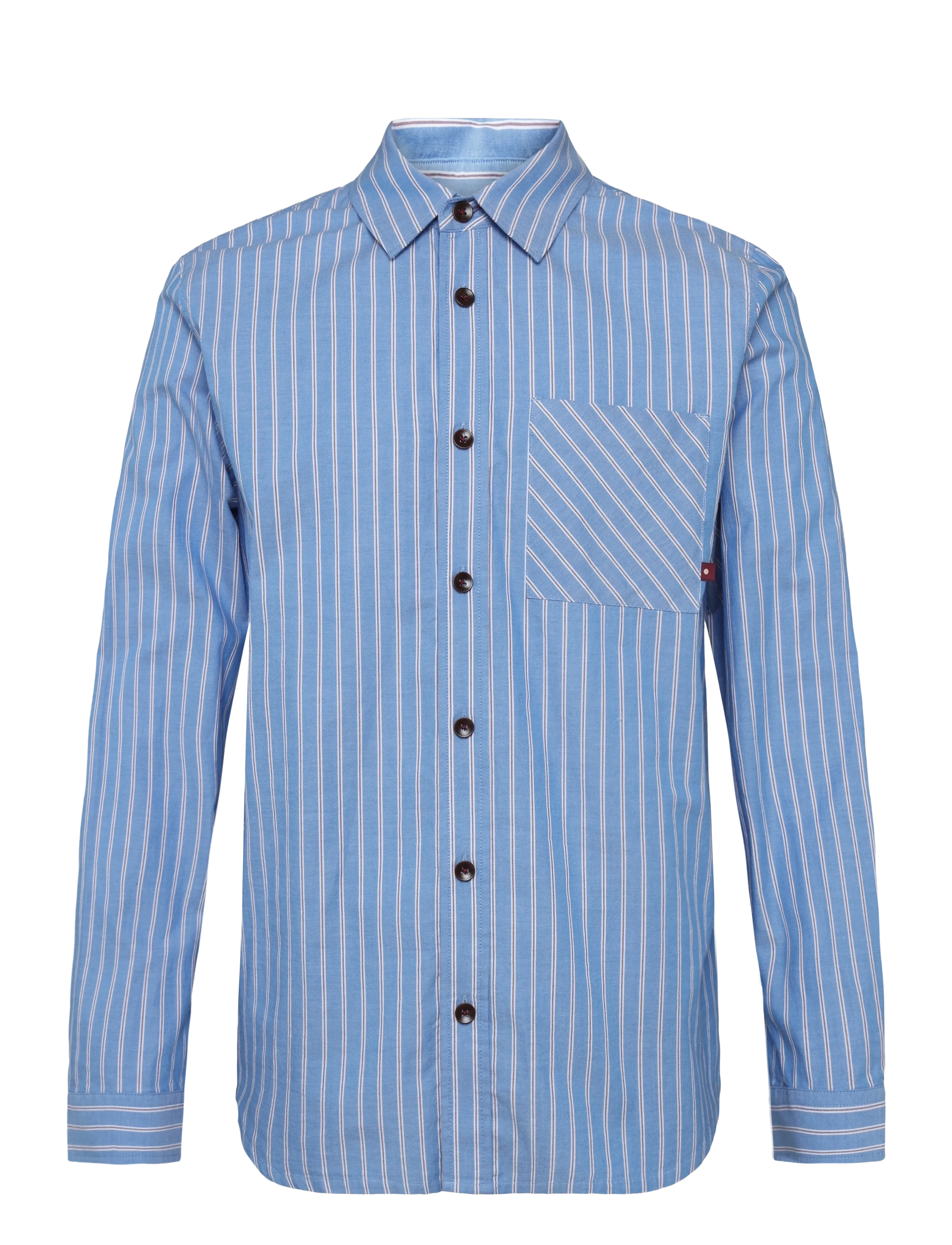 Mos Mosh Gallery MMGDavid Spring Stripe Shirt - Shoppa efter stil - LIGHT BLUE / blue