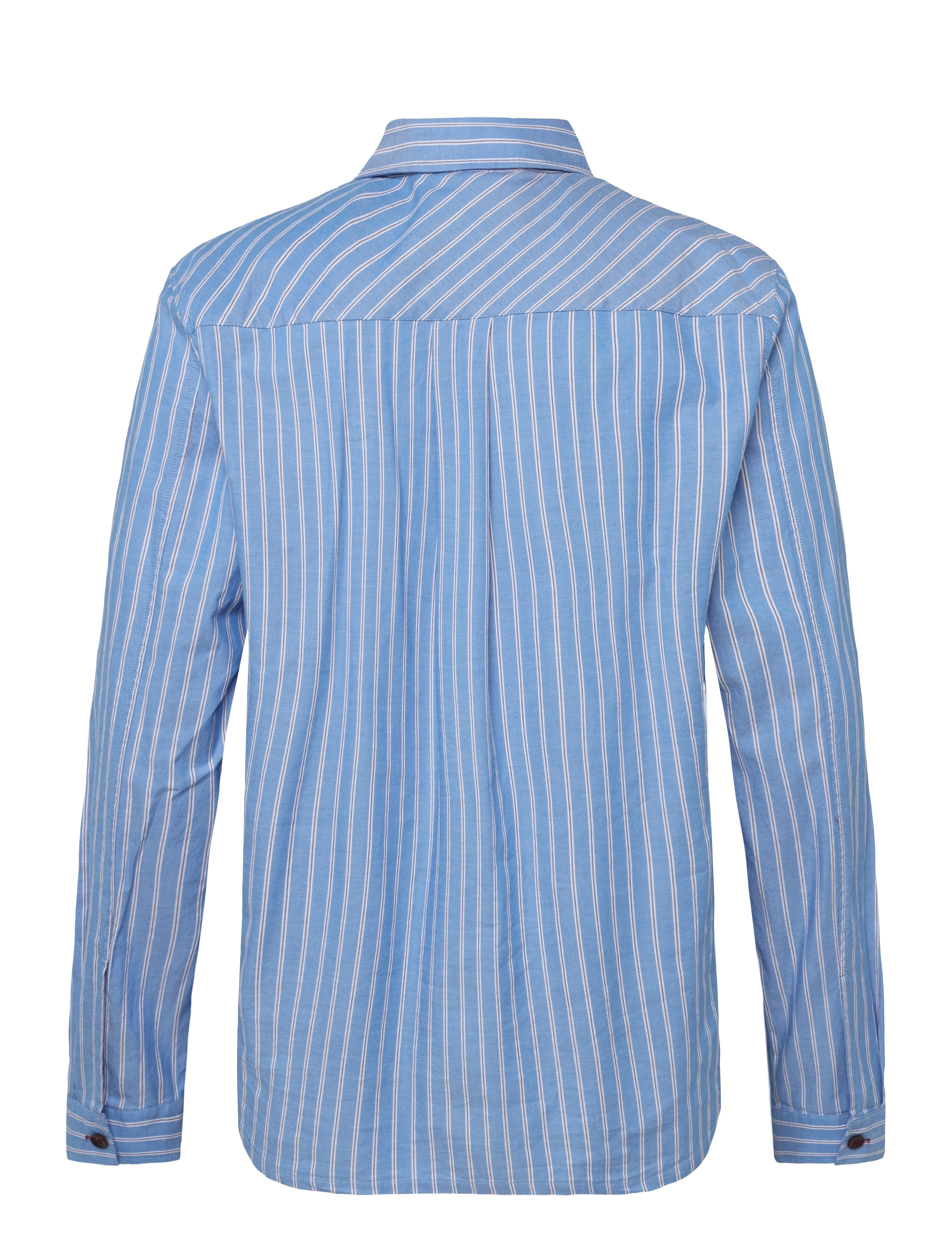 Mos Mosh Gallery - MMGDavid Spring Stripe Shirt - randiga skjortor - light blue - 1