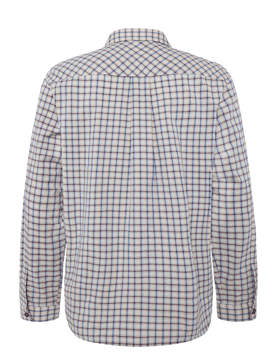 Mos Mosh Gallery - MMGDavid Spring Check Shirt - checkered shirts - ecru - 1