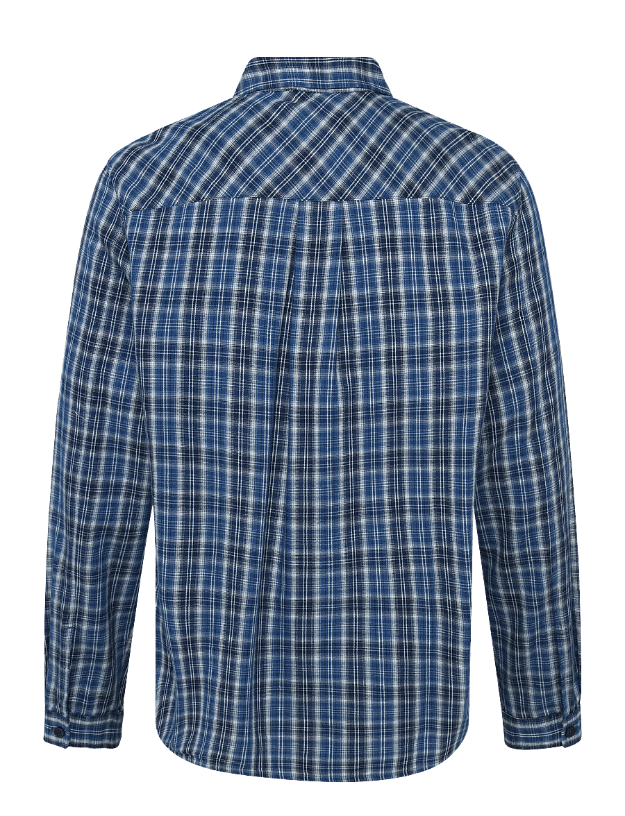 Mos Mosh Gallery - MMGDavid Spring Check Shirt - rutiga skjortor - indigo blue - 1