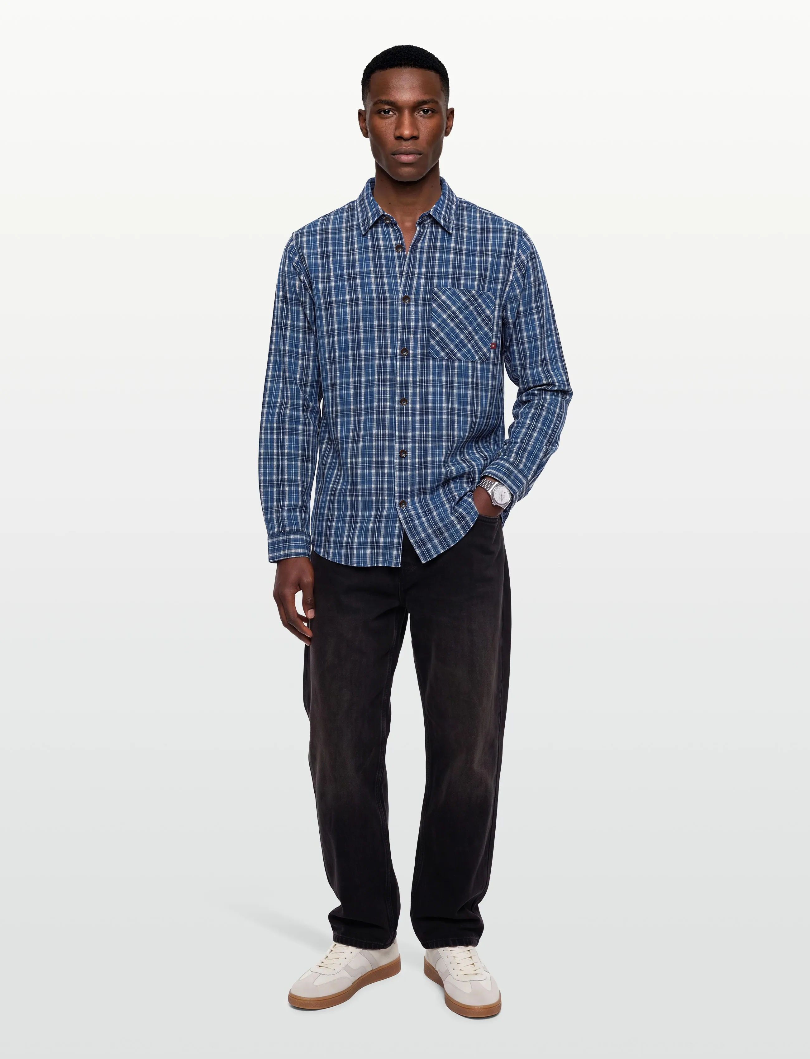 Mos Mosh Gallery MMGDavid Spring Check Shirt - Kläder - INDIGO BLUE / navy