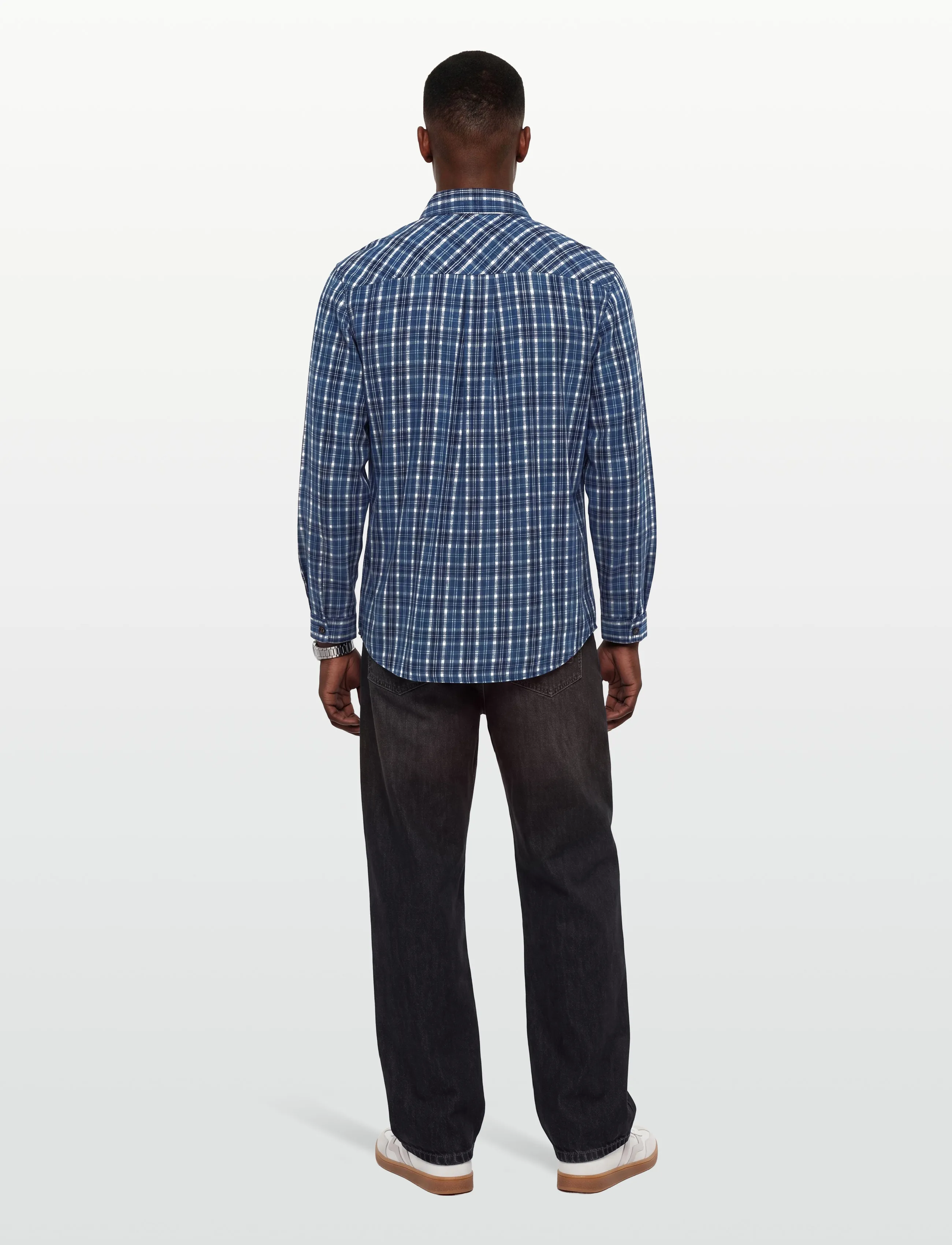 Mos Mosh Gallery - MMGDavid Spring Check Shirt - karierte hemden - indigo blue - 4