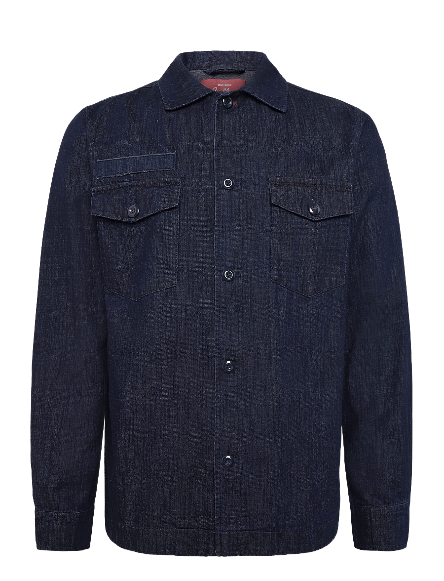 Mos Mosh Gallery - MMGMarcello Chambray Overshirt - indigo blue - 0
