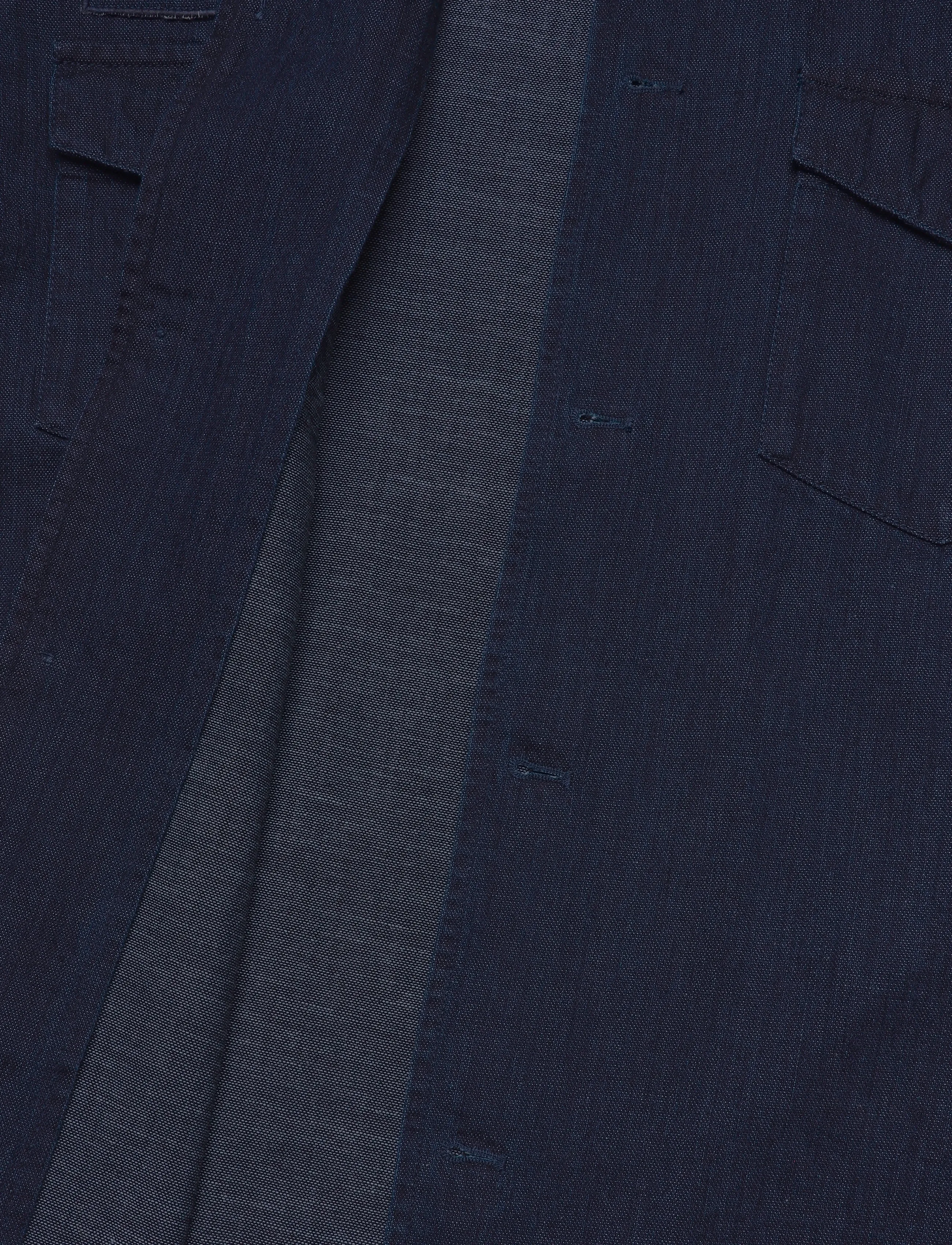Mos Mosh Gallery - MMGMarcello Chambray Overshirt - indigo blue - 3