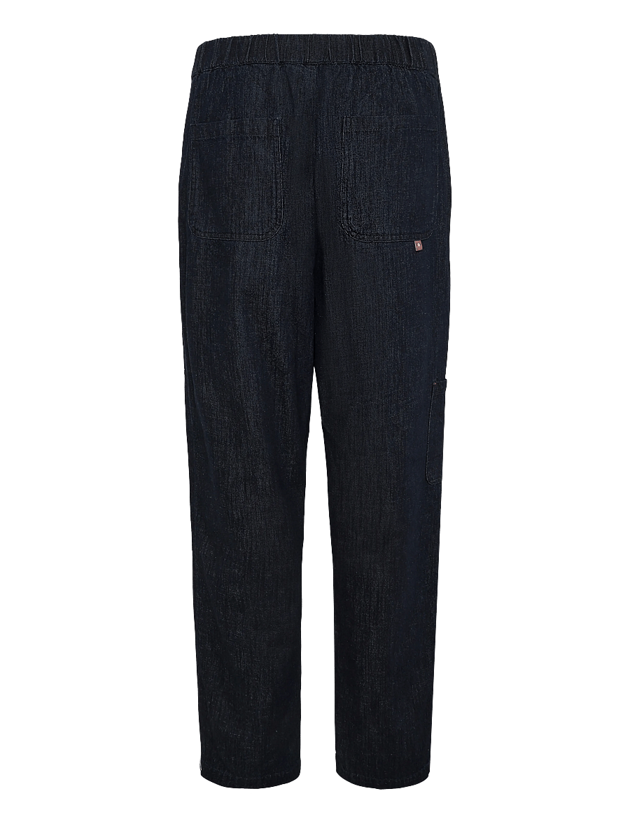 Mos Mosh Gallery - MMGLuca Chambray Pant - casual byxor - indigo blue - 1