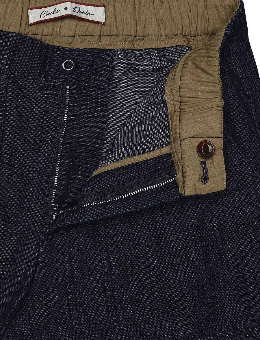 Mos Mosh Gallery - MMGLuca Chambray Pant - casual byxor - indigo blue - 3
