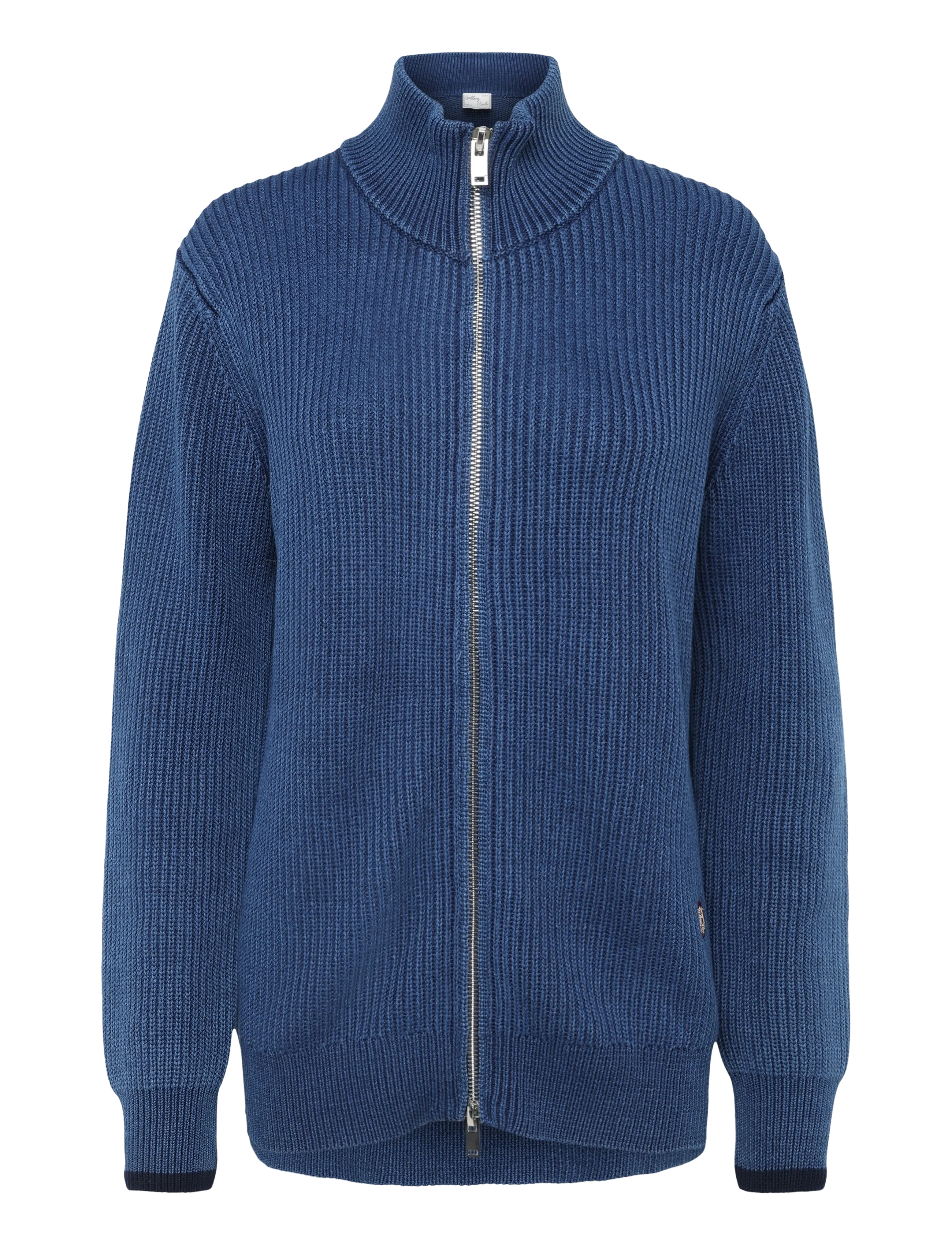 Mos Mosh Gallery MMGIan Indigo Zip Cardigan - Cardigans - INDIGO BLUE / blue