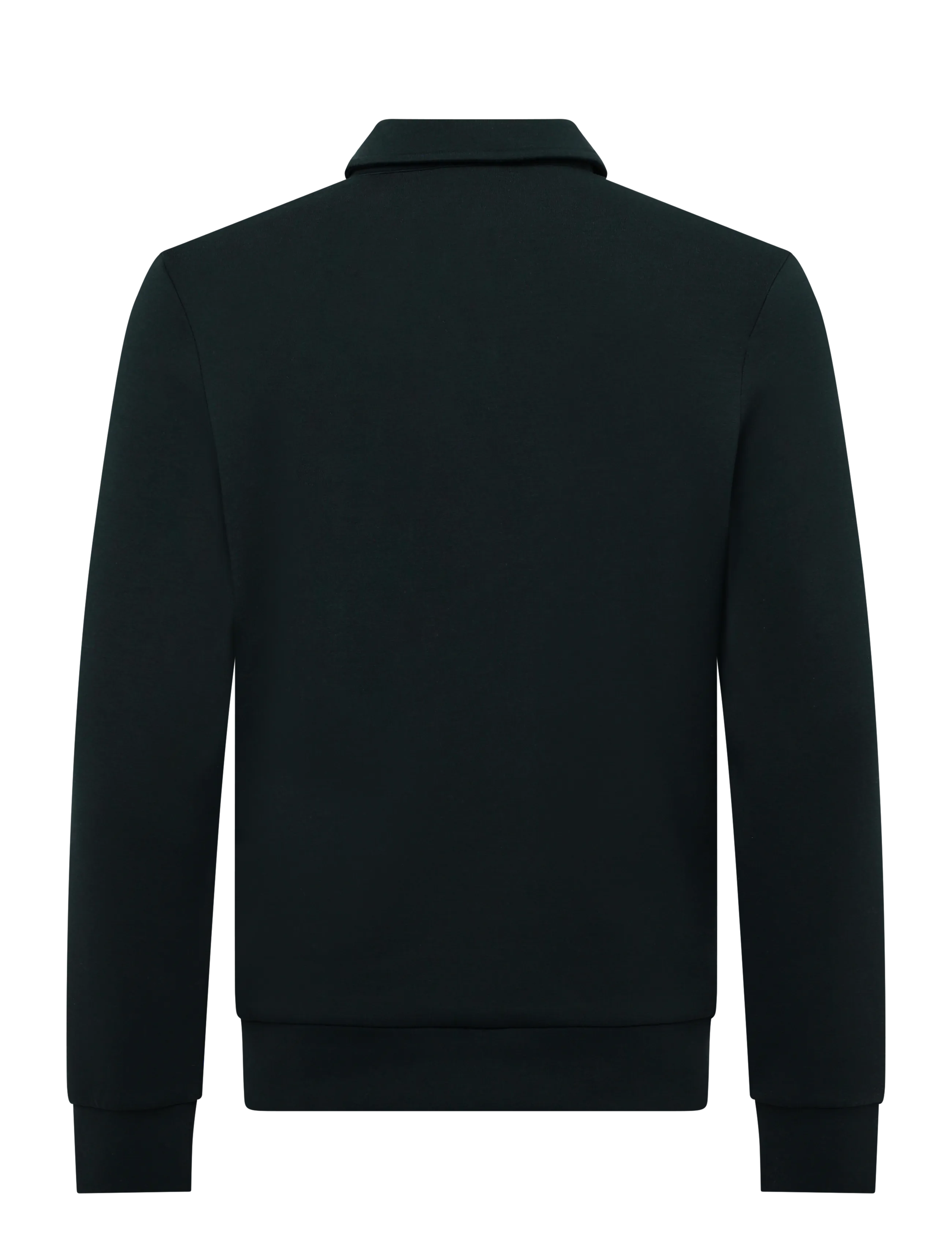 Mos Mosh Gallery - MMGAbel Zip Polo Sweat - långärmade stickade pikétröjor - salute navy - 2