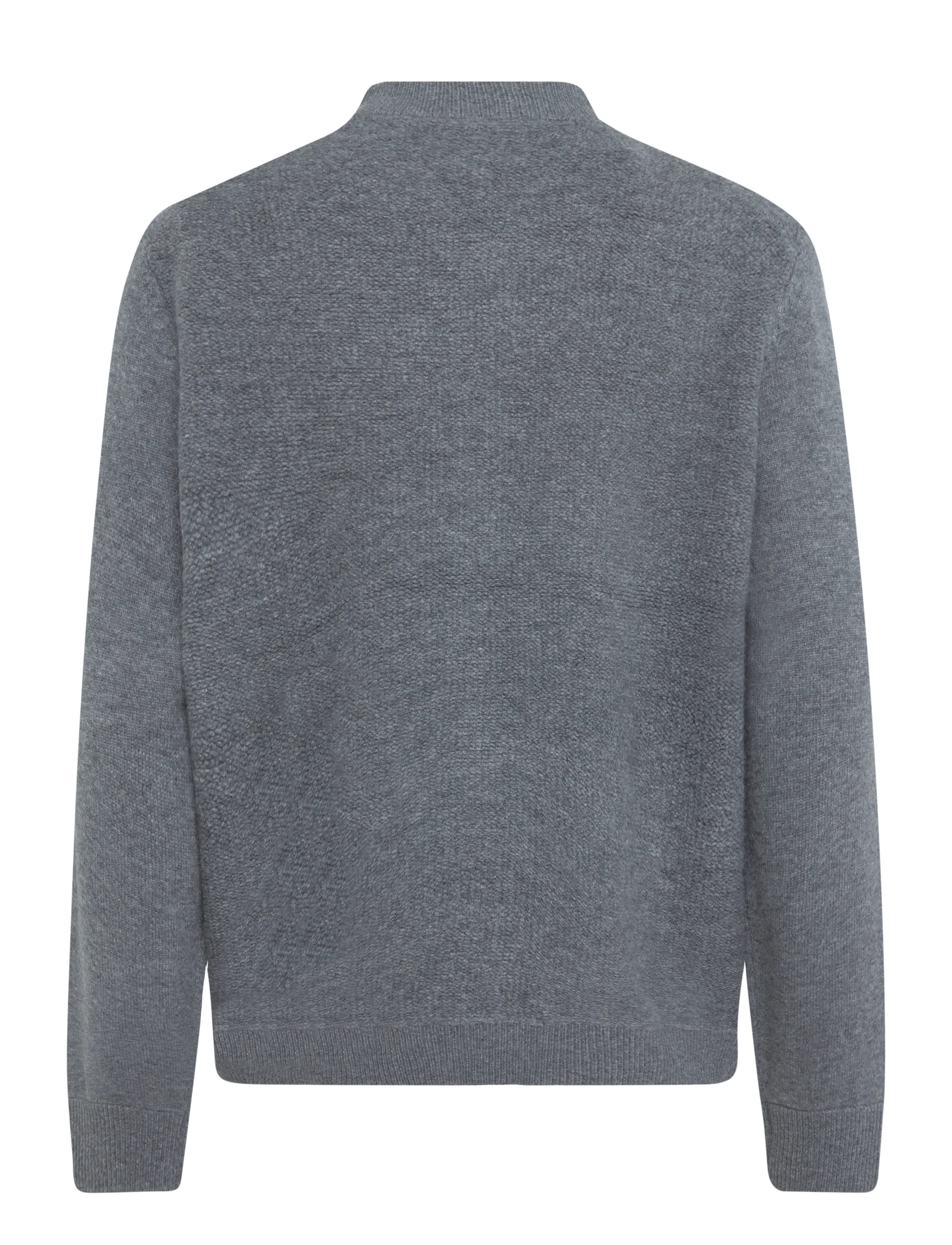 Mos Mosh Gallery - MMGRyan Soft Zip Cardigan Knit - pullover mit durchgehendem reißverschluss - charcoal melange - 1
