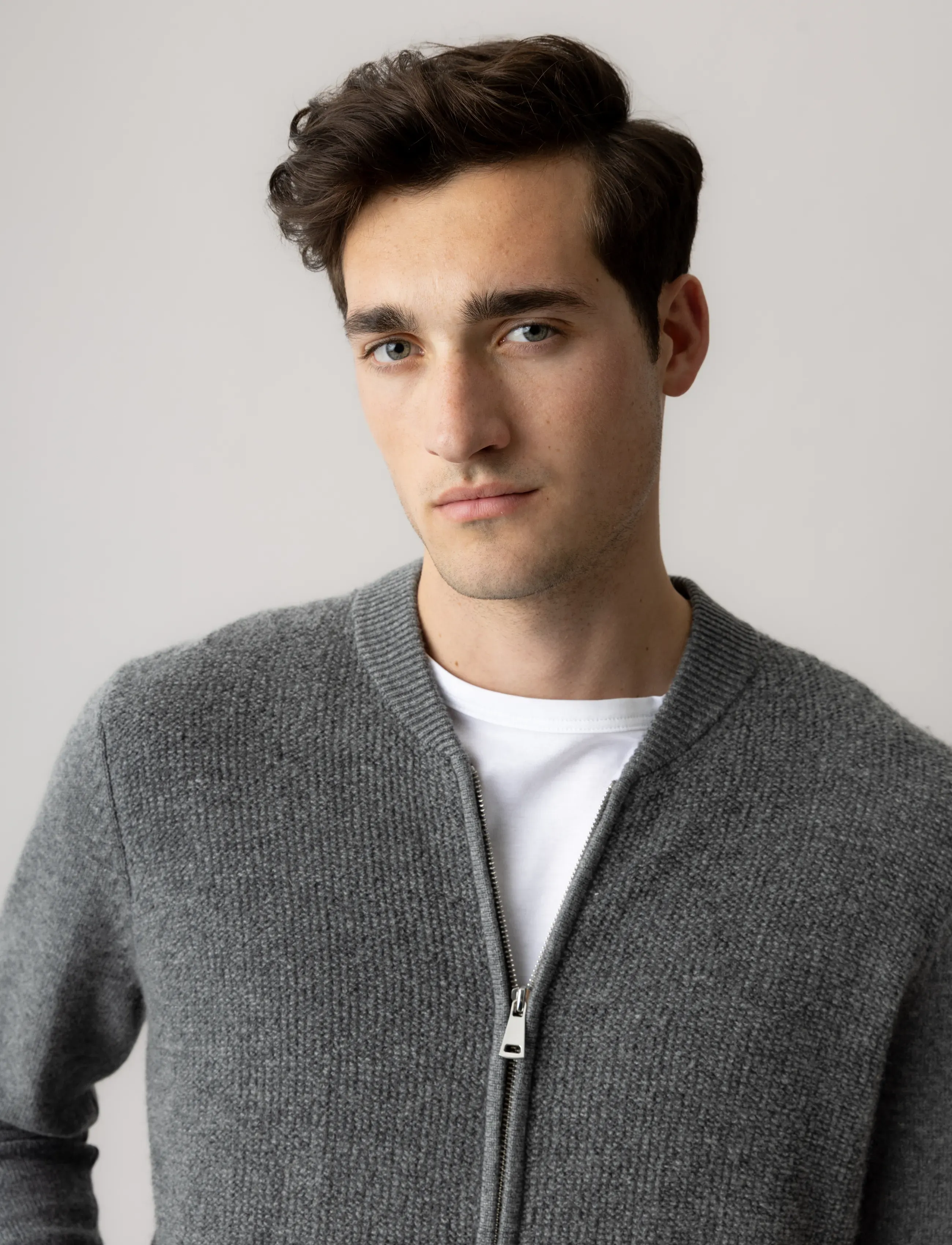 Mos Mosh Gallery Mmgryan Soft Zip Cardigan Knit herr – bild 2
