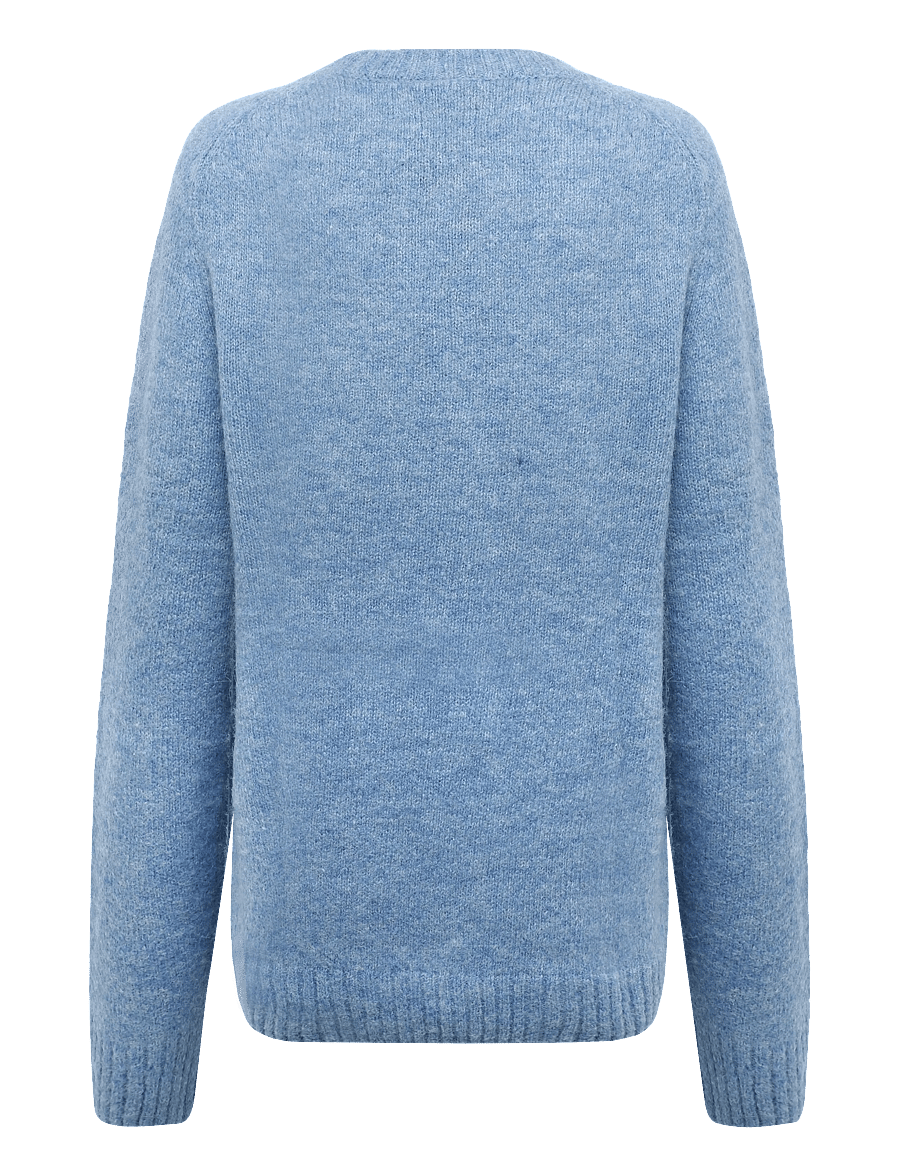 Mos Mosh Gallery - MMGCarlos Crew Neck Knit - rundhals - light blue melange - 1