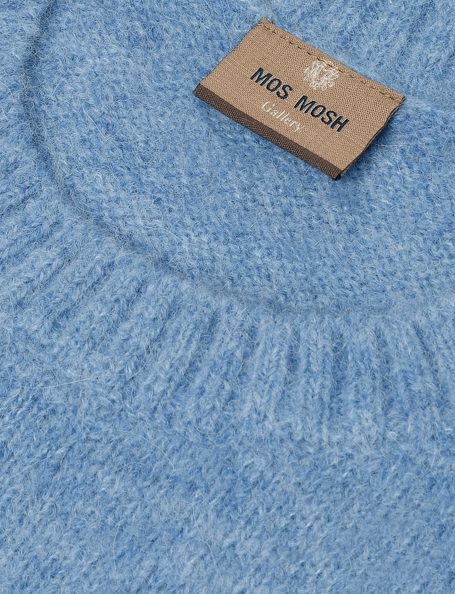 Mos Mosh Gallery - MMGCarlos Crew Neck Knit - rundhals - light blue melange - 2
