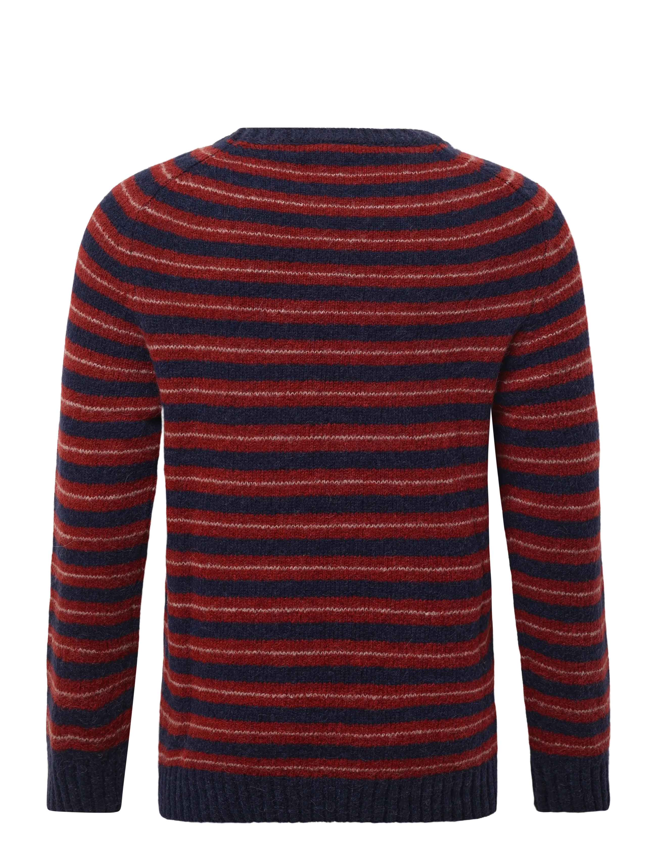 Mos Mosh Gallery - MMGCarlos Stripe Crew Neck Knit - indigo blue melange - 1