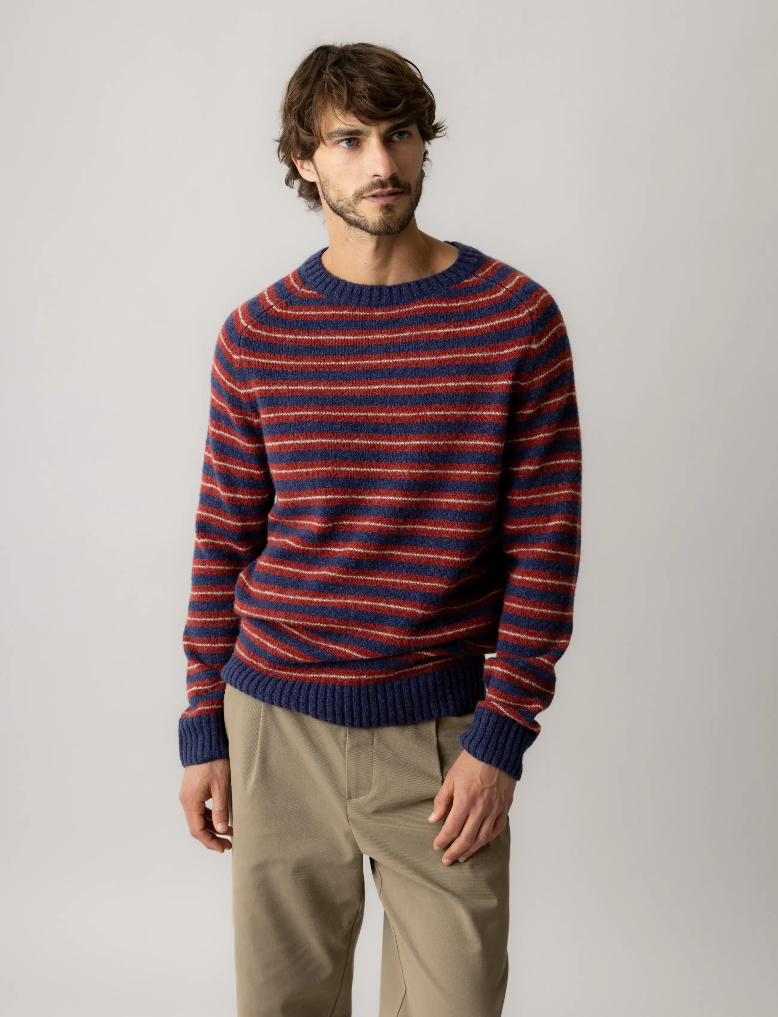 Mmgcarlos Stripe Crew Neck Knit
