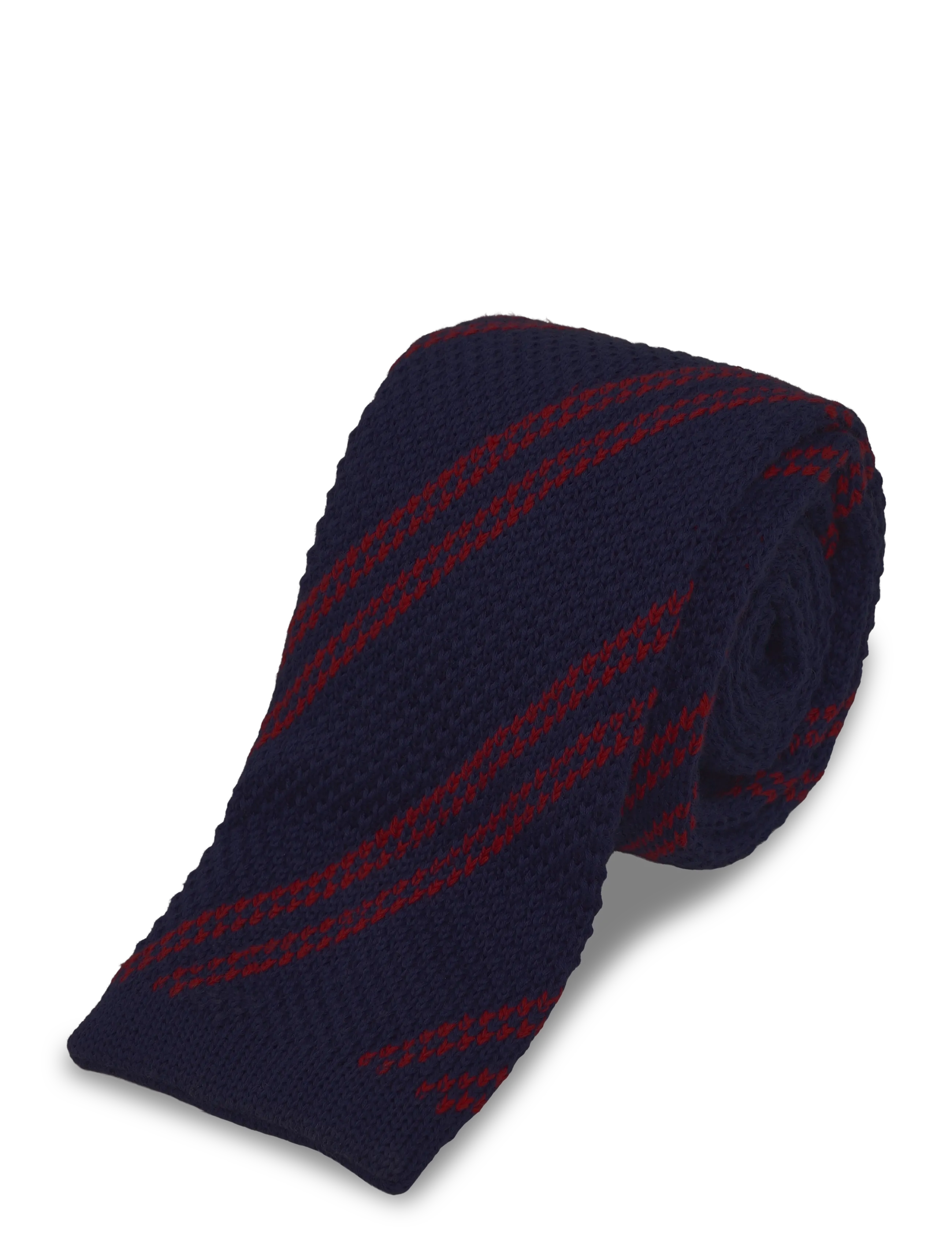 Mos Mosh Gallery - MMGMaze Stripe Knit Tie - krawatten - indigo blue - 2