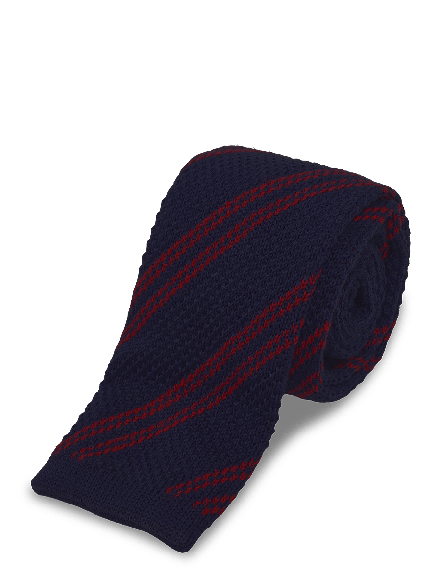 Mos Mosh Gallery - MMGMaze Stripe Knit Tie - krawatten - indigo blue - 2