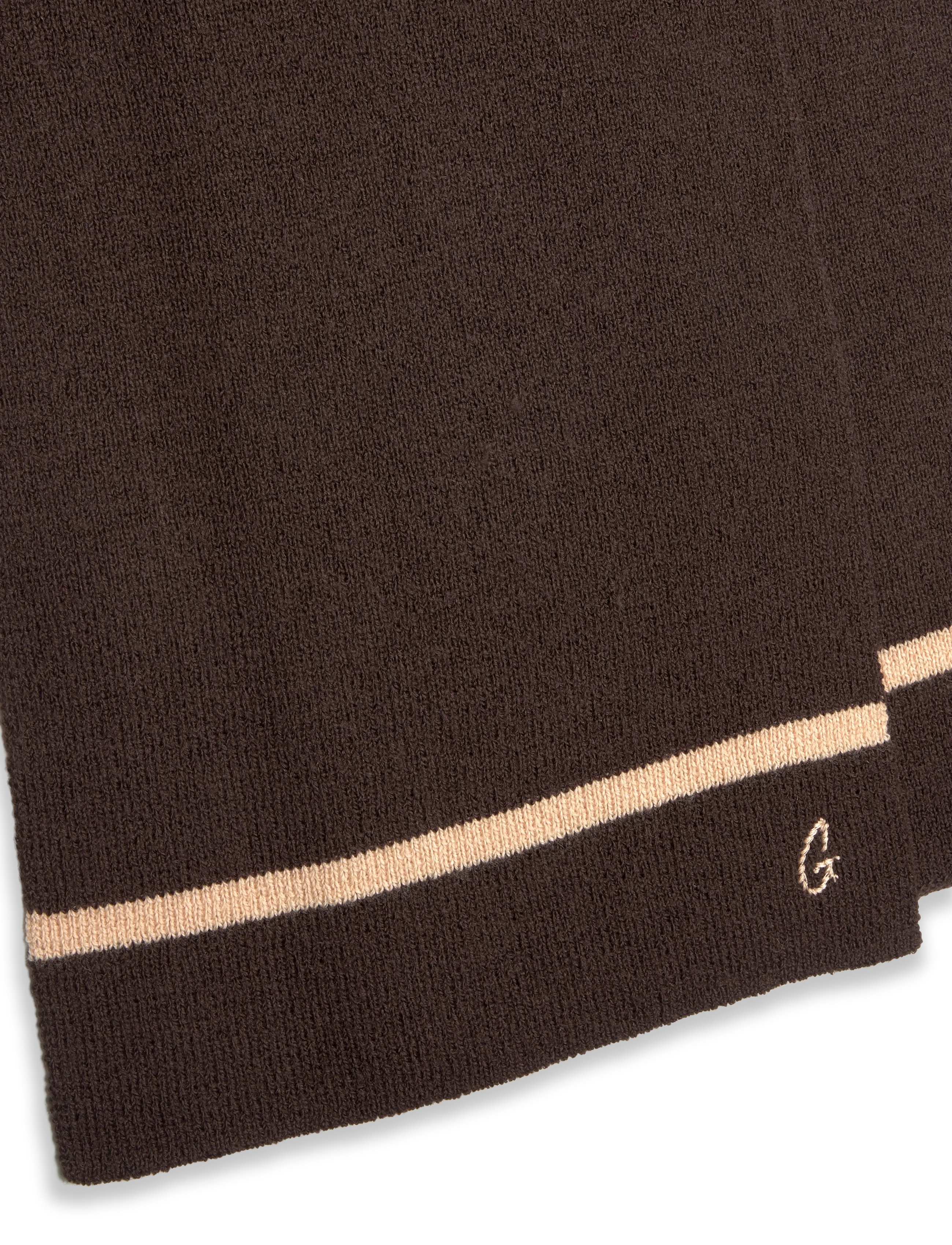 Mos Mosh Gallery - MMGKyle Wool Knit Scarf - talvesallid - black coffee - 2
