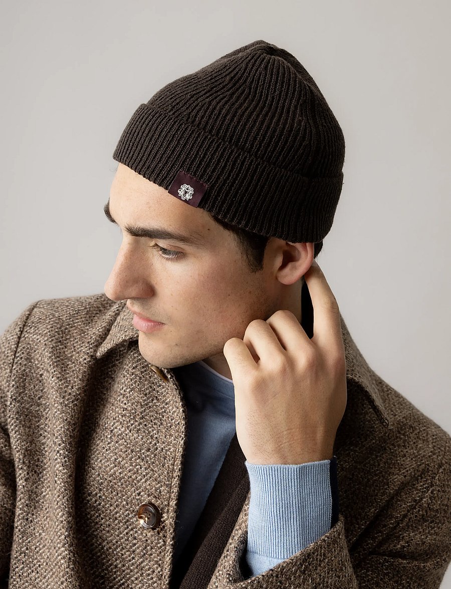 Mos Mosh Gallery - MMGKyle Wool Knit Hat - shop efter anledning - black coffee - 0