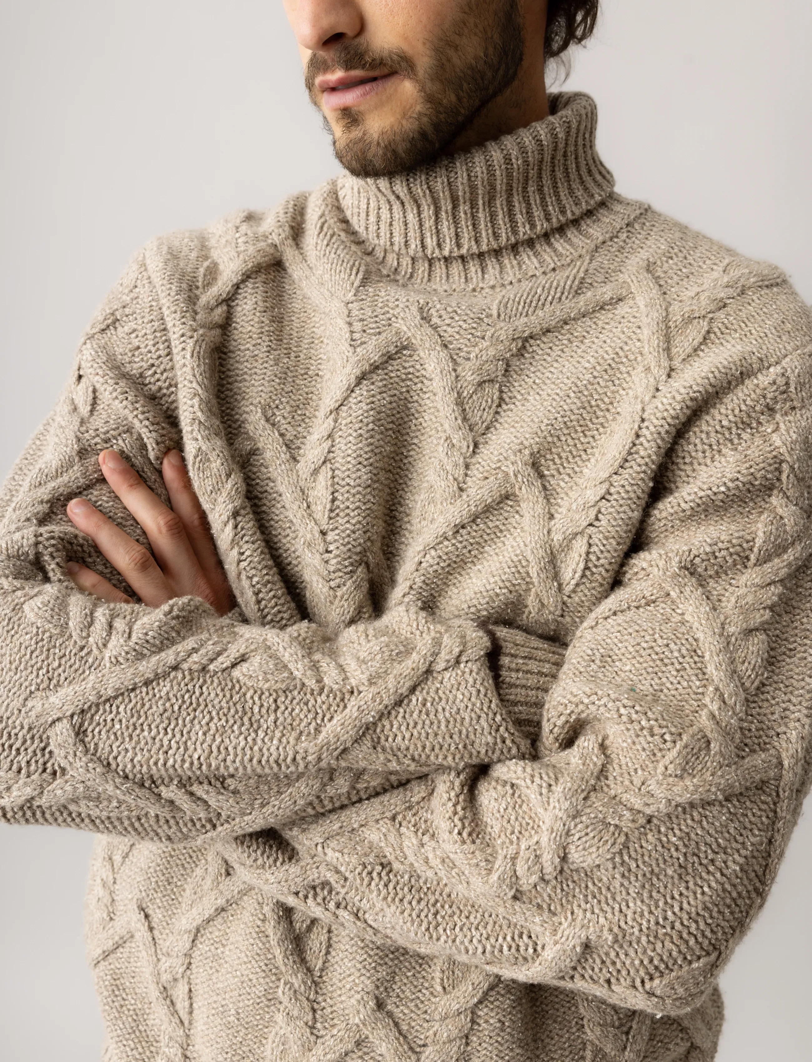 Mmgbarnie Cable Rollneck Knit