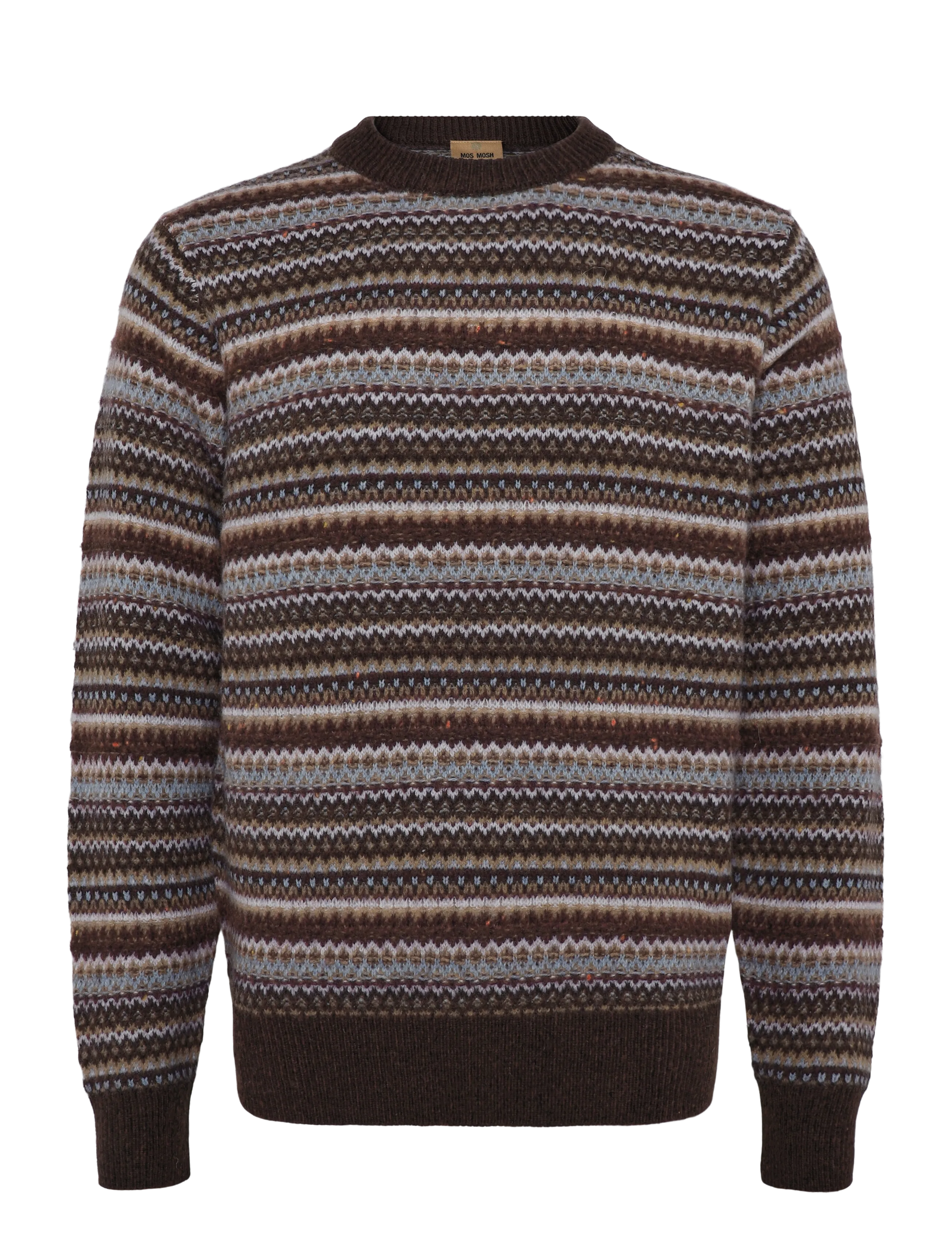 Mos Mosh Gallery MMGLaporte Pence Crew Neck Knit - Kläder - CHOCOLATE BROWN / brown