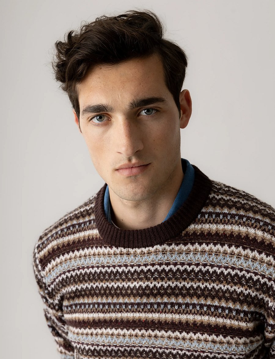 Mos Mosh Gallery - MMGLaporte Pence Crew Neck Knit - rundhalsad - chocolate brown - 3