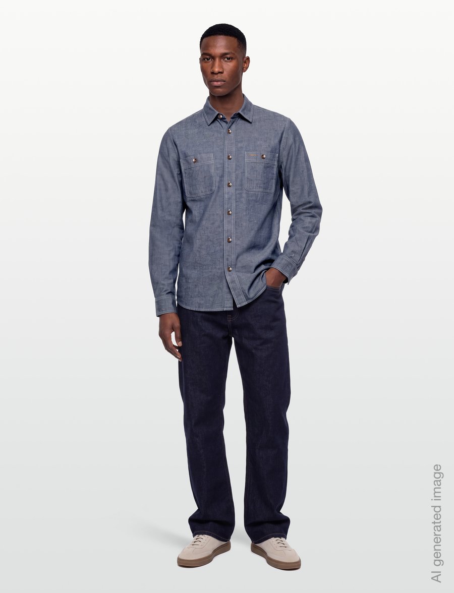 Mos Mosh Gallery - MMGNorbert Denim Shirt - jeanshemden - vintage indigo - 0
