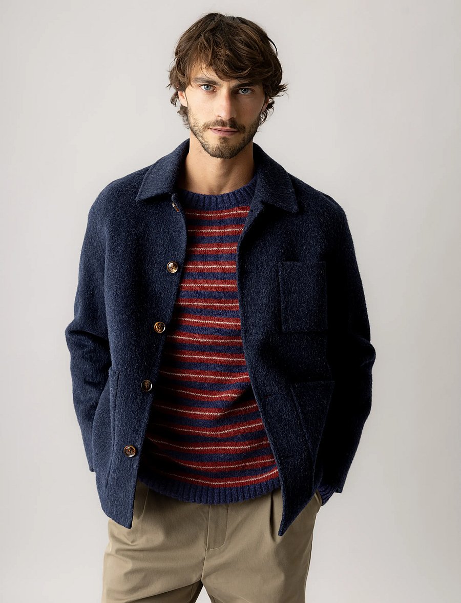 Mos Mosh Gallery - MMGWarren Jacket - vinterjackor - salute navy - 3