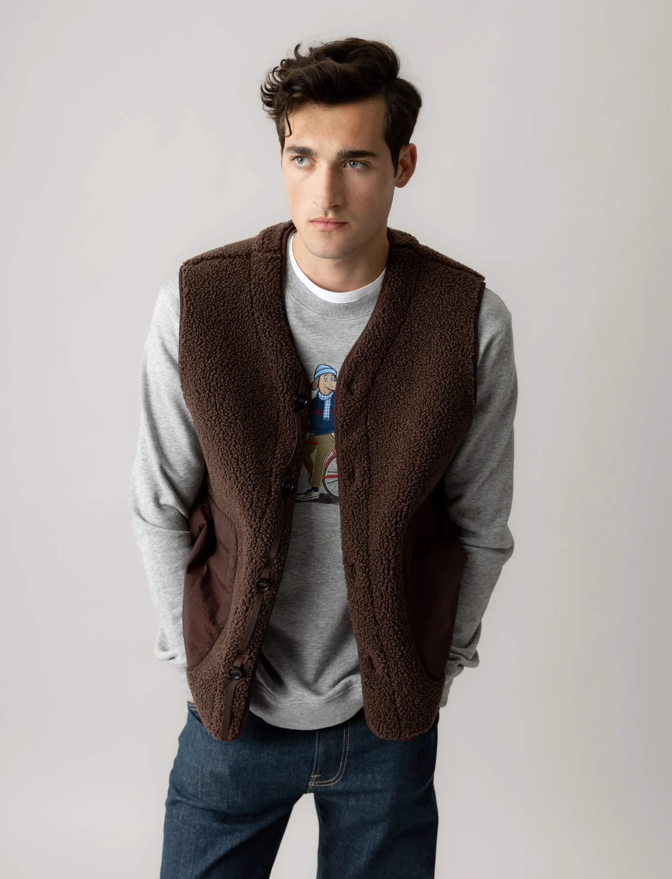 Mos Mosh Gallery MMGHarry Waistcoat - Clothing - CHOCOLATE BROWN / brown