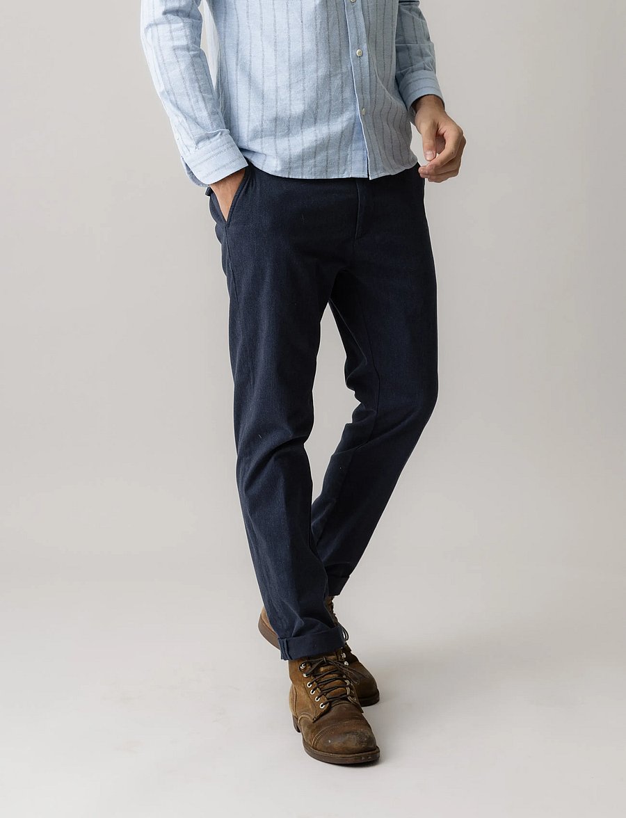 Mos Mosh Gallery - MMGHunt Corvet Flex Pant - vabaajapüksid - salute navy - 3