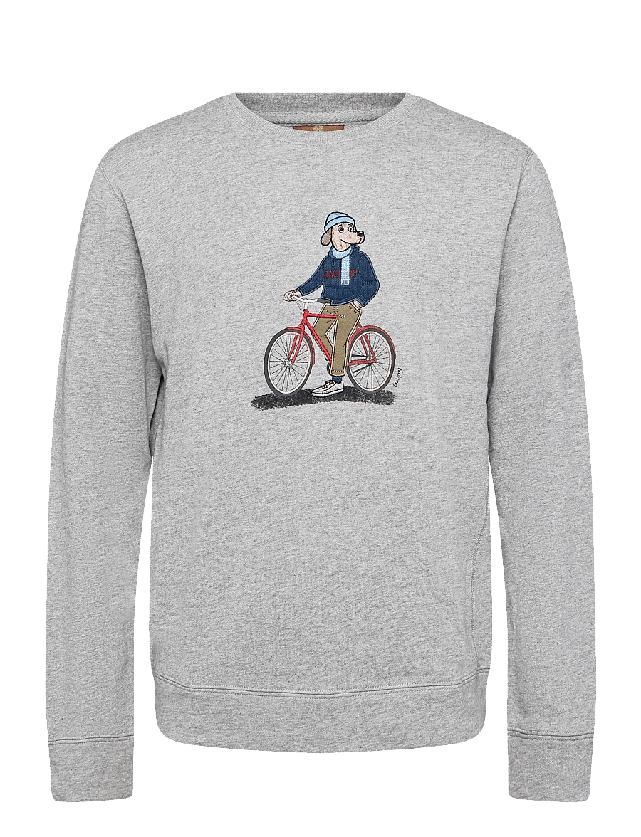 Mos Mosh Gallery - MMGLudvig Crew Sweat - shop by occasion - grey melange - 0